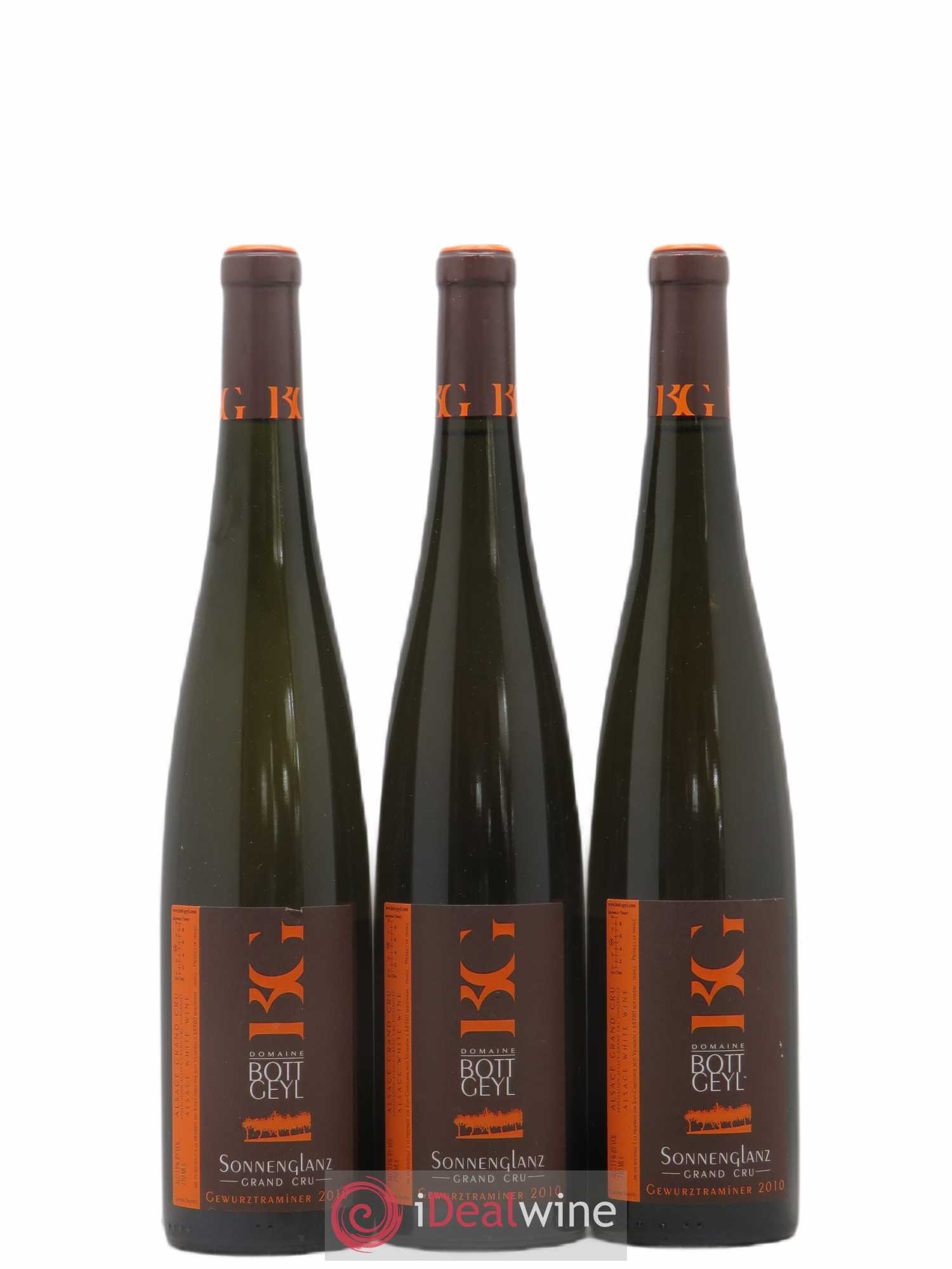 Alsace Gewurztraminer Grand Cru Sonnenglanz Bott-Geyl (Domaine) 2010 - Lot de 3 bouteilles - 0