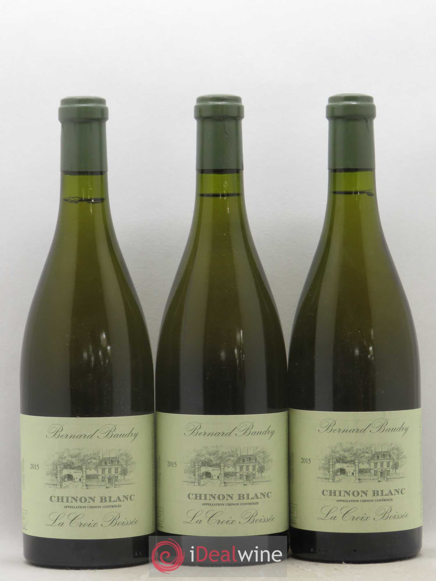 Chinon La Croix Boissée Bernard Baudry 2015 - Lot de 3 bouteilles - 0