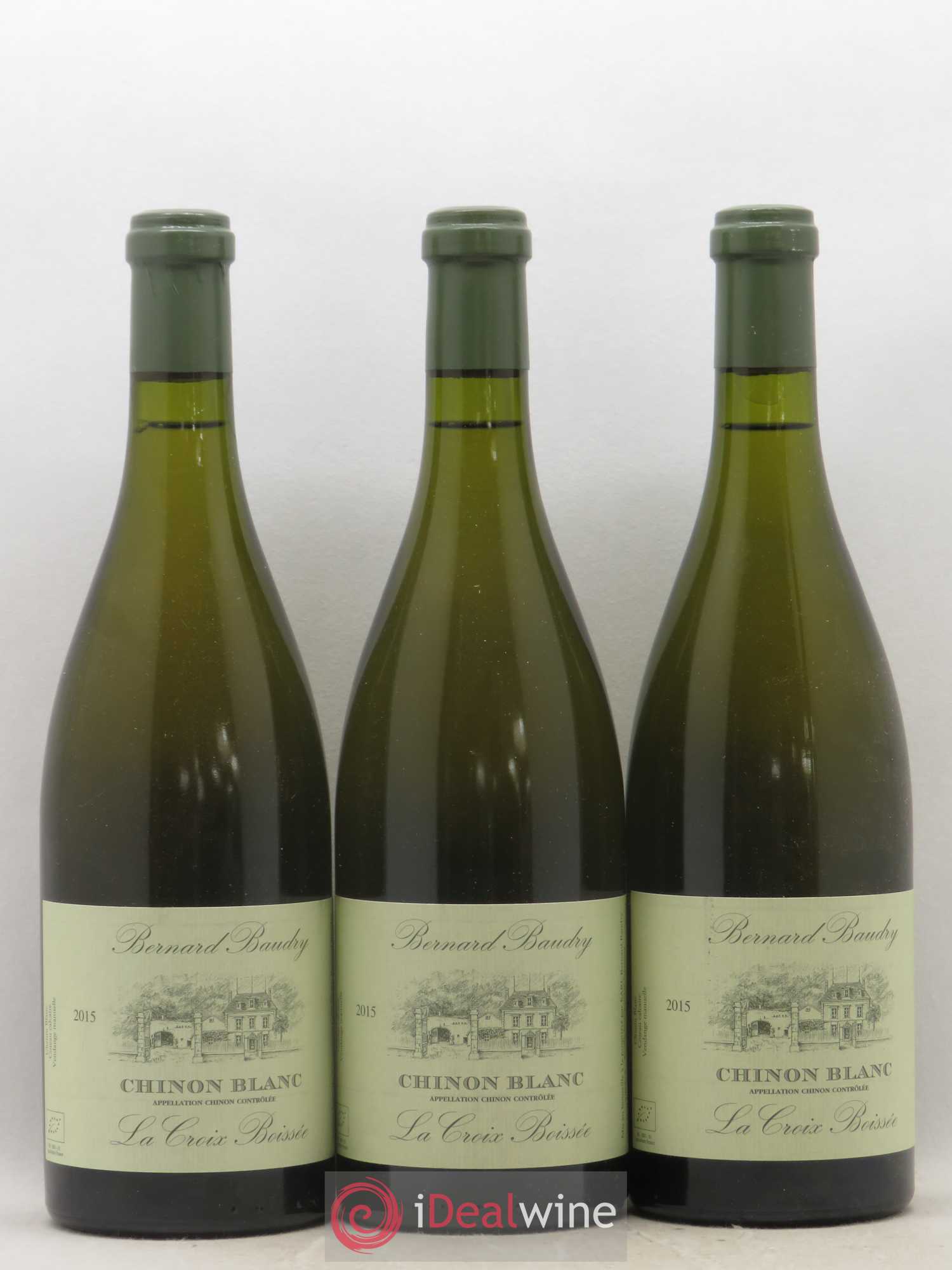 Chinon La Croix Boissée Bernard Baudry 2015 - Lot de 3 bouteilles - 0