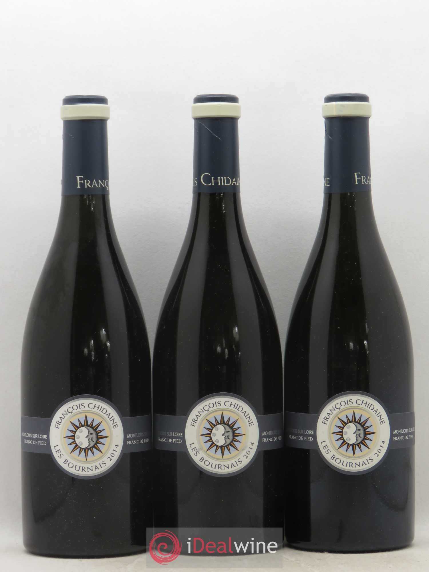 Montlouis-sur-Loire Les Bournais Franc de Pied François Chidaine 2014 - Lot de 3 bouteilles - 0