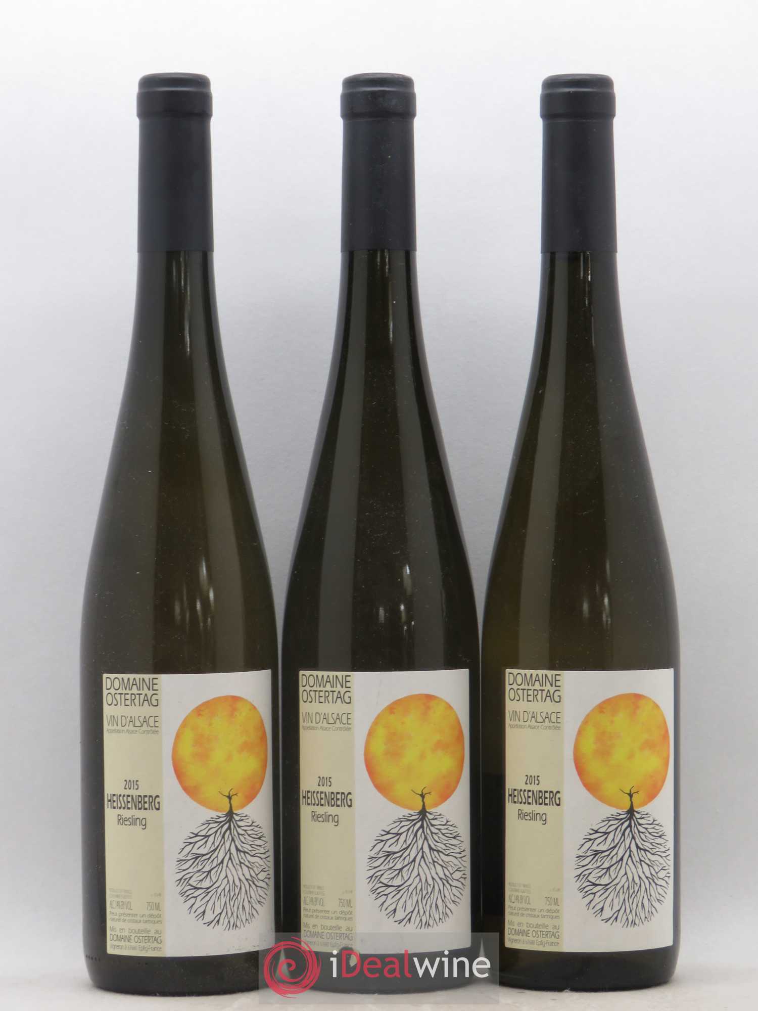 Alsace Riesling Heissenberg Ostertag (Domaine) 2015 - Lot de 3 bouteilles - 0
