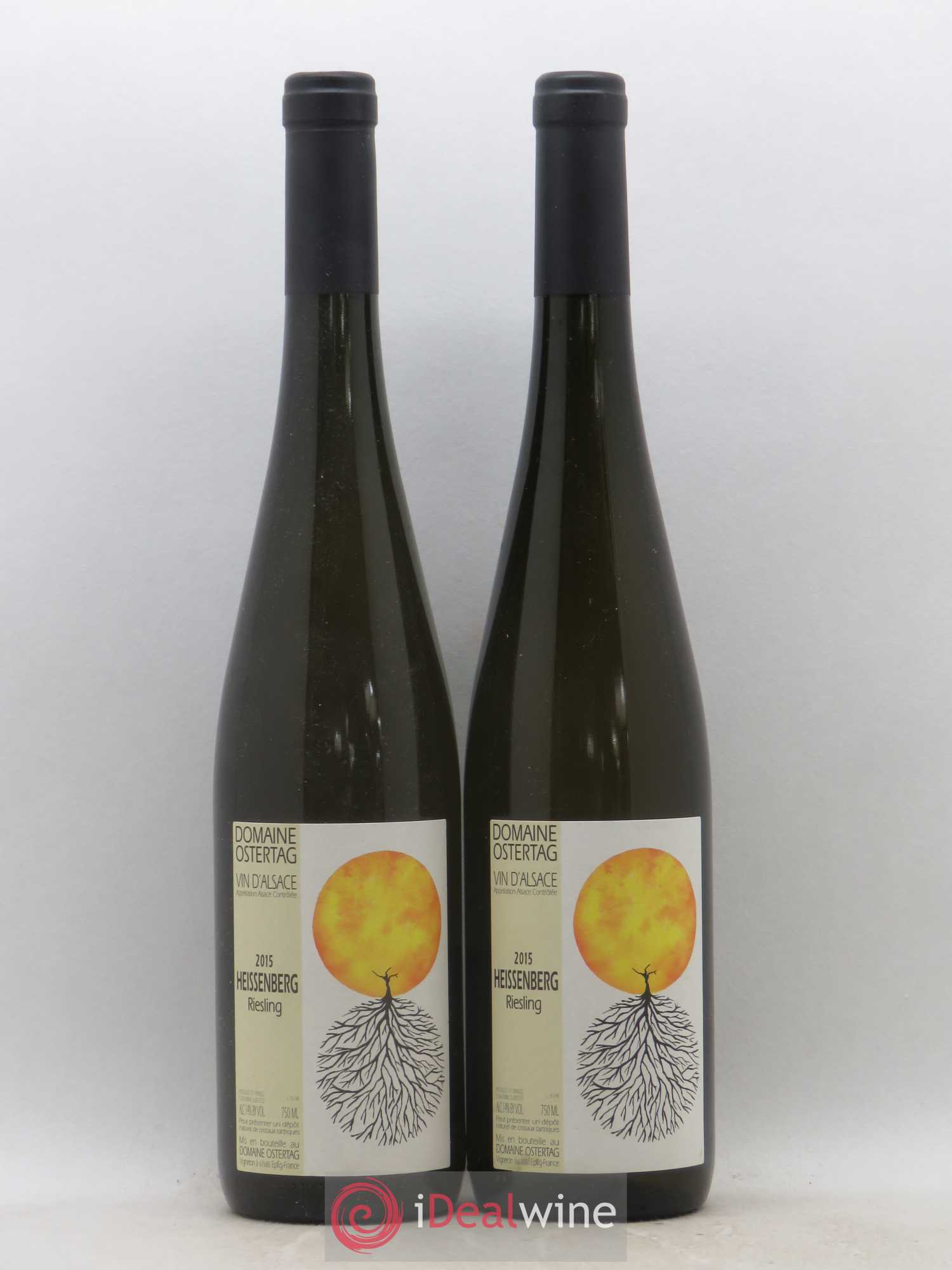 Alsace Riesling Heissenberg Ostertag (Domaine) 2015 - Lot de 2 bouteilles - 0
