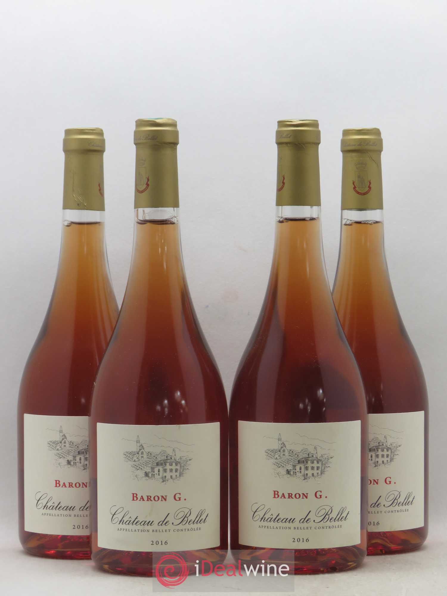Bellet Château de Bellet Baron G 2016 - Lot de 4 bouteilles - 0