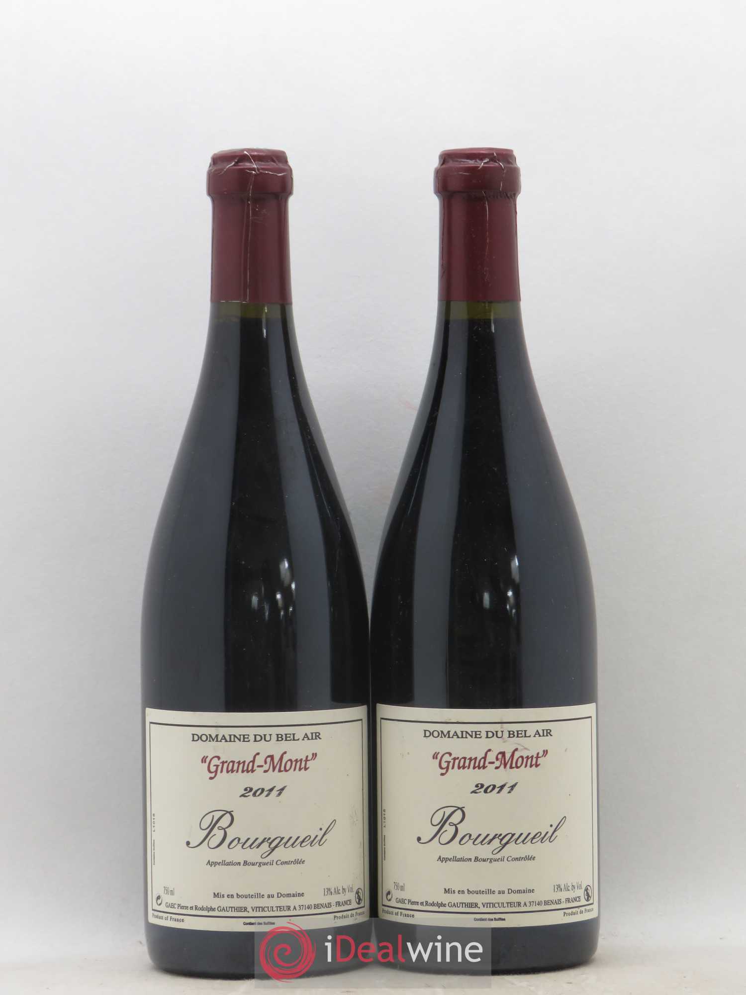 Bourgueil Grand Mont Domaine du Bel Air 2011 - Lot de 2 bouteilles - 0
