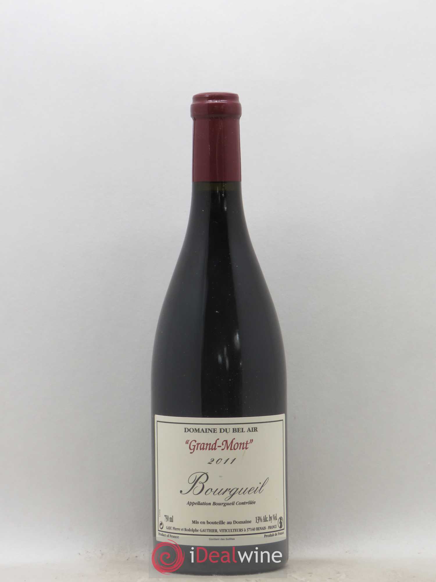 Bourgueil Grand Mont Domaine du Bel Air 2011 - Lot de 1 bouteille - 0