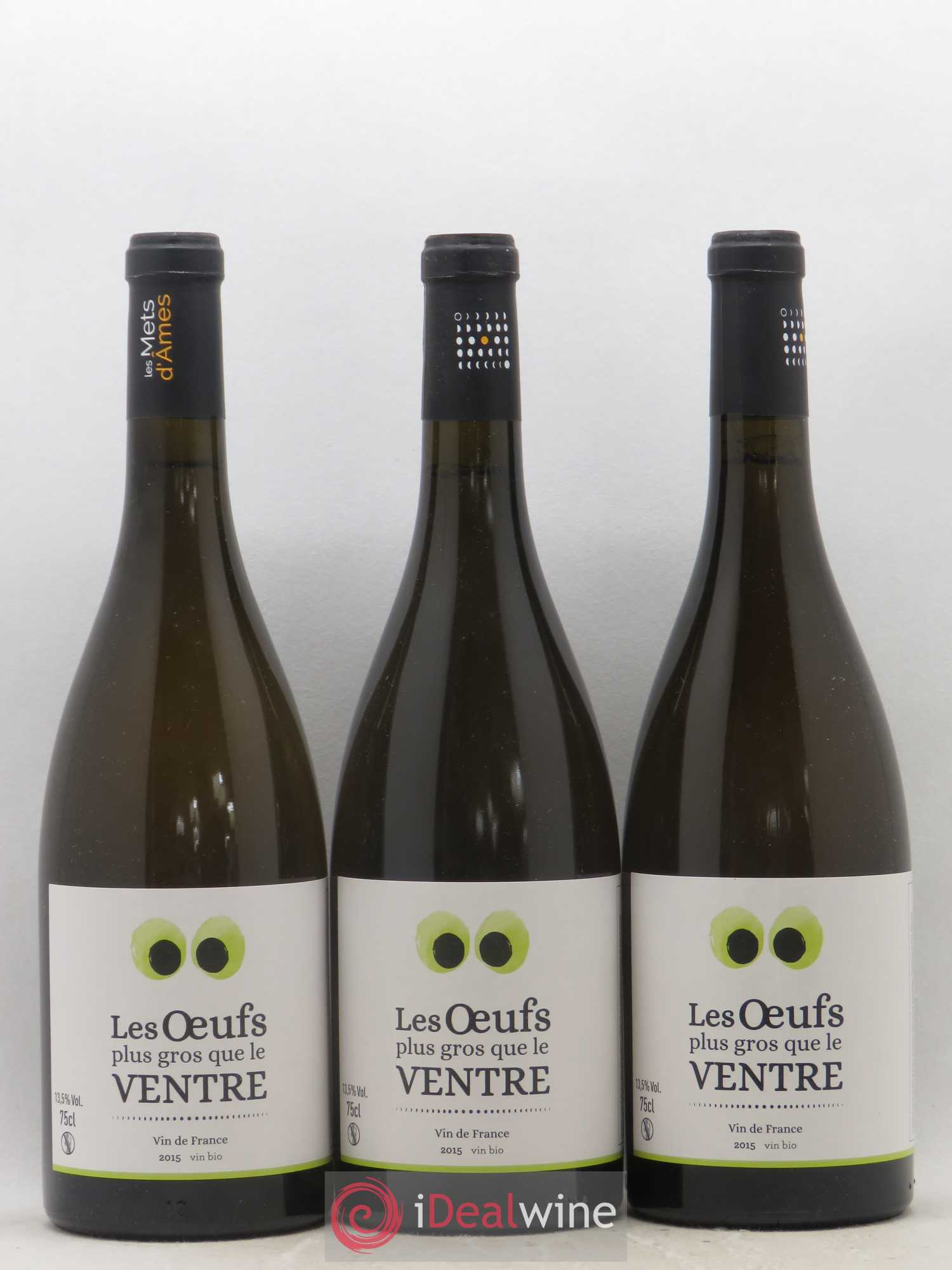 Vin de France Les oeufs plus gros que le ventre Céline Oulié 2015 - Posten von 3 Flaschen - 0