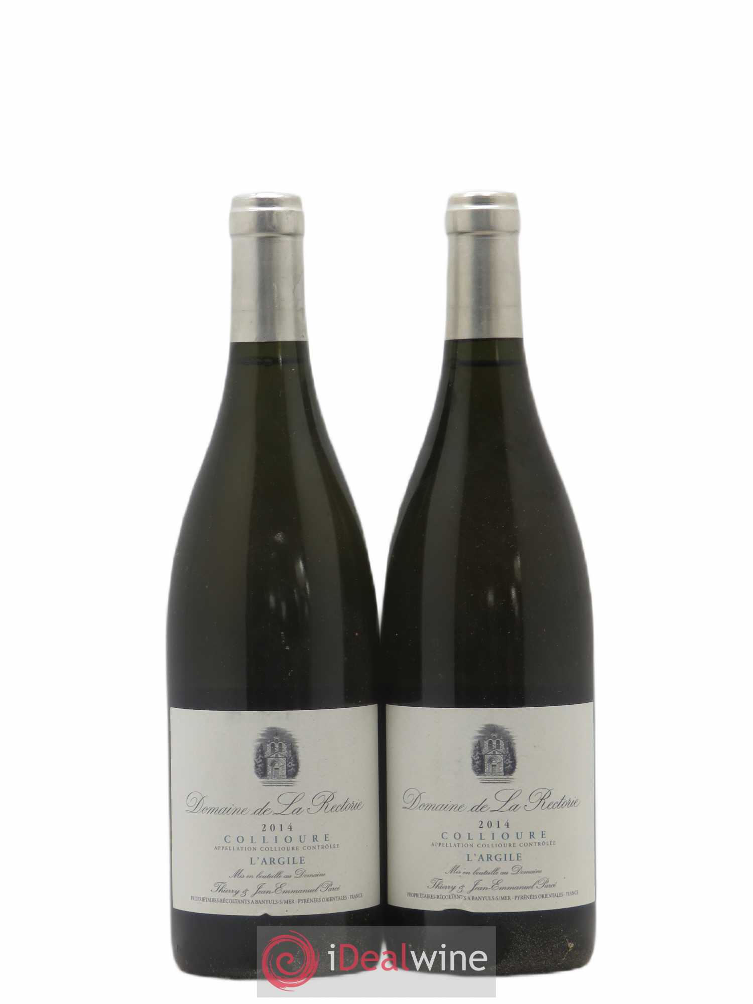 Collioure La Rectorie (Domaine de) L'Argile Thierry et Jean Emmanuel Parcé 2014 - Lot de 2 bouteilles - 0