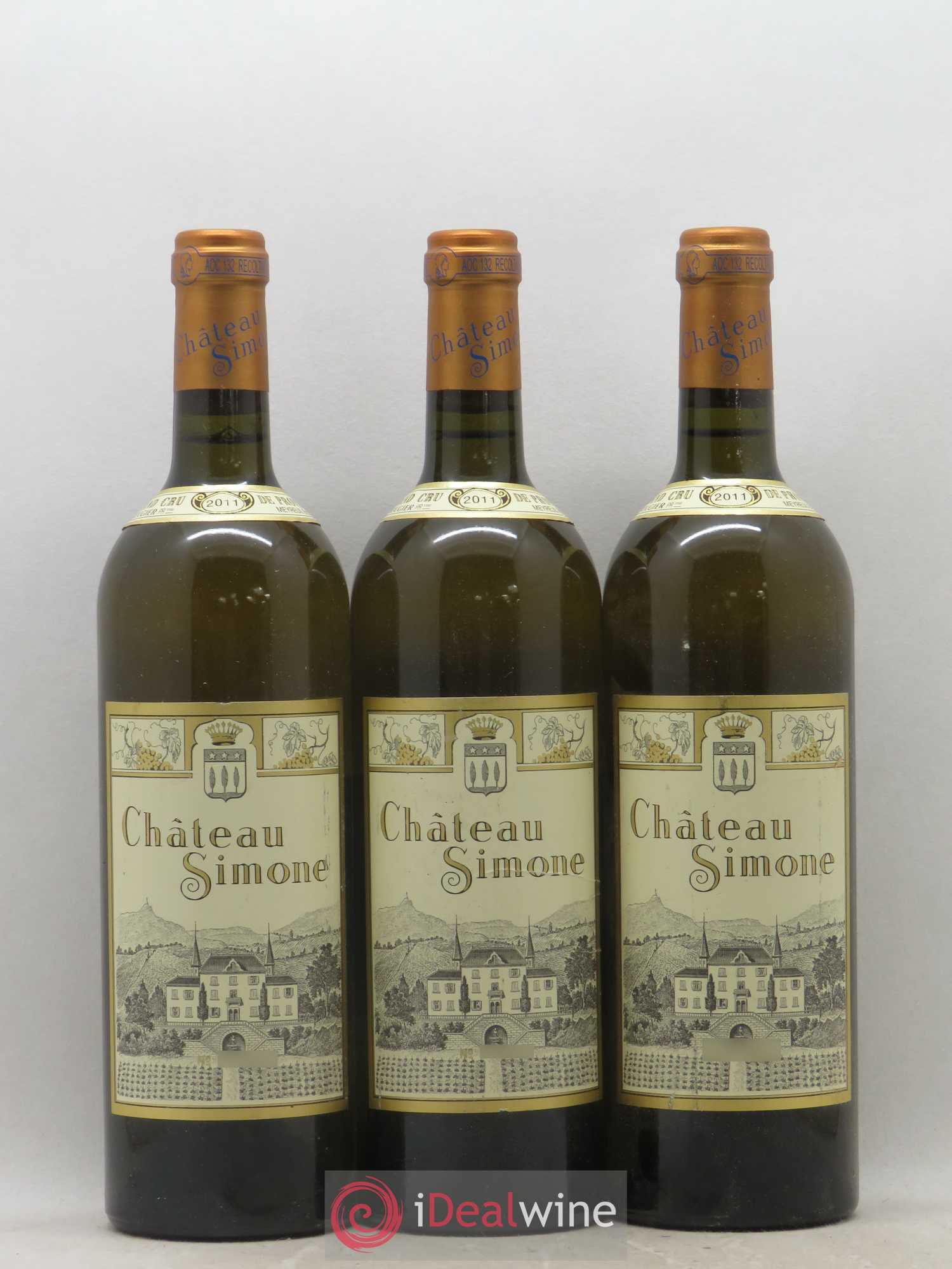 Palette Château Simone Famille Rougier 2011 - Posten von 3 Flaschen - 0