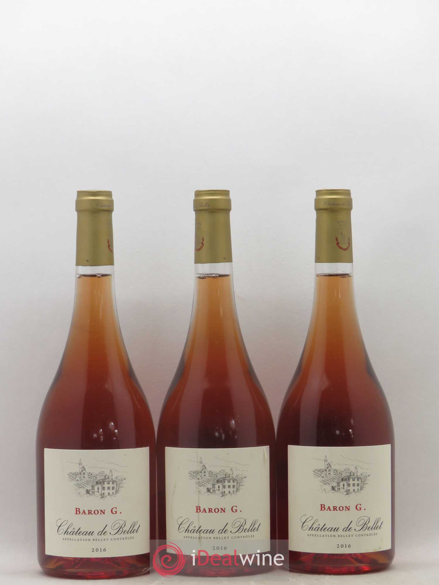 Bellet Château de Bellet Baron G 2016 - Lotto di 6 bottiglie - 2