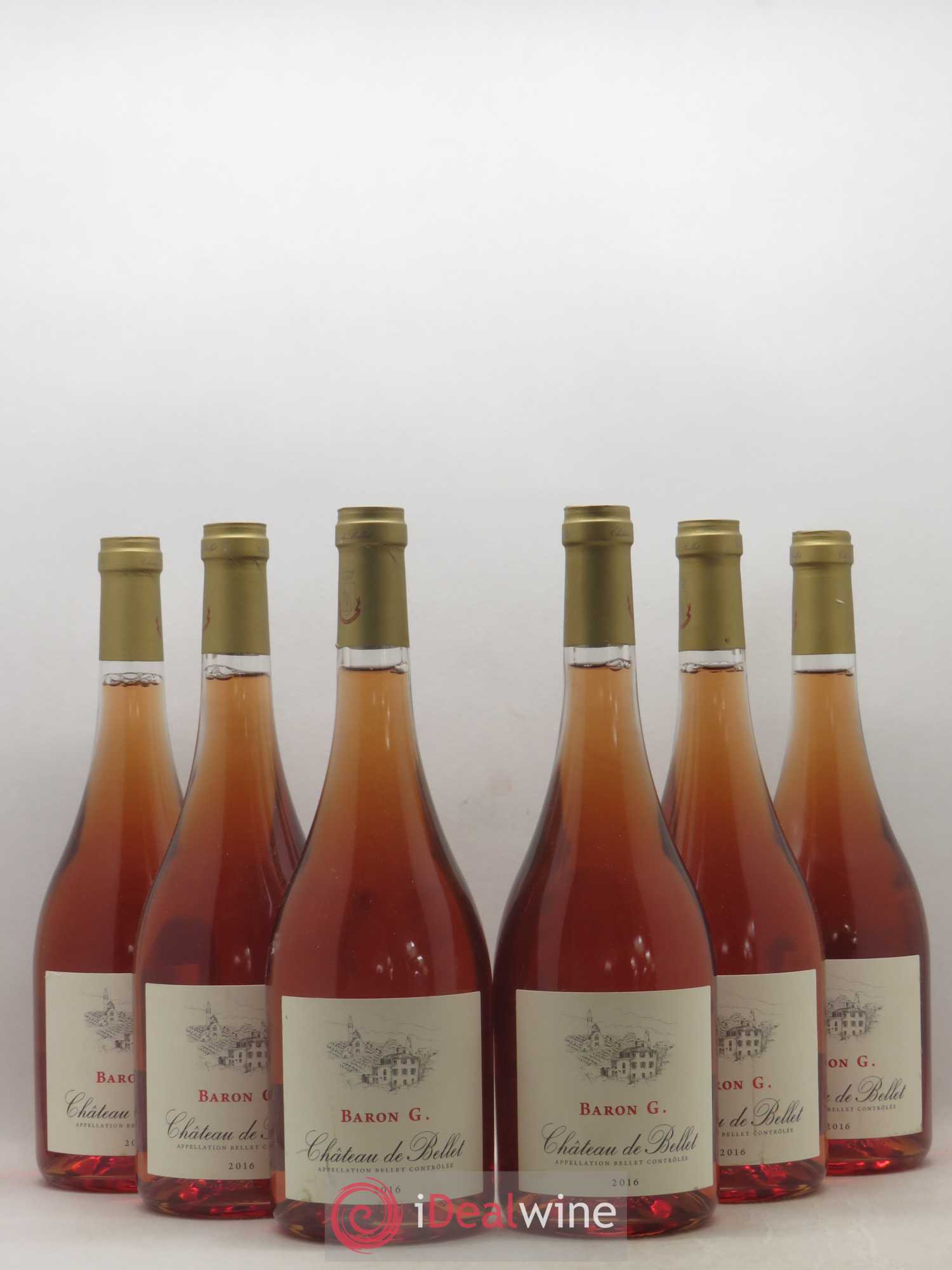 Bellet Château de Bellet Baron G 2016 - Lot de 6 bouteilles - 0