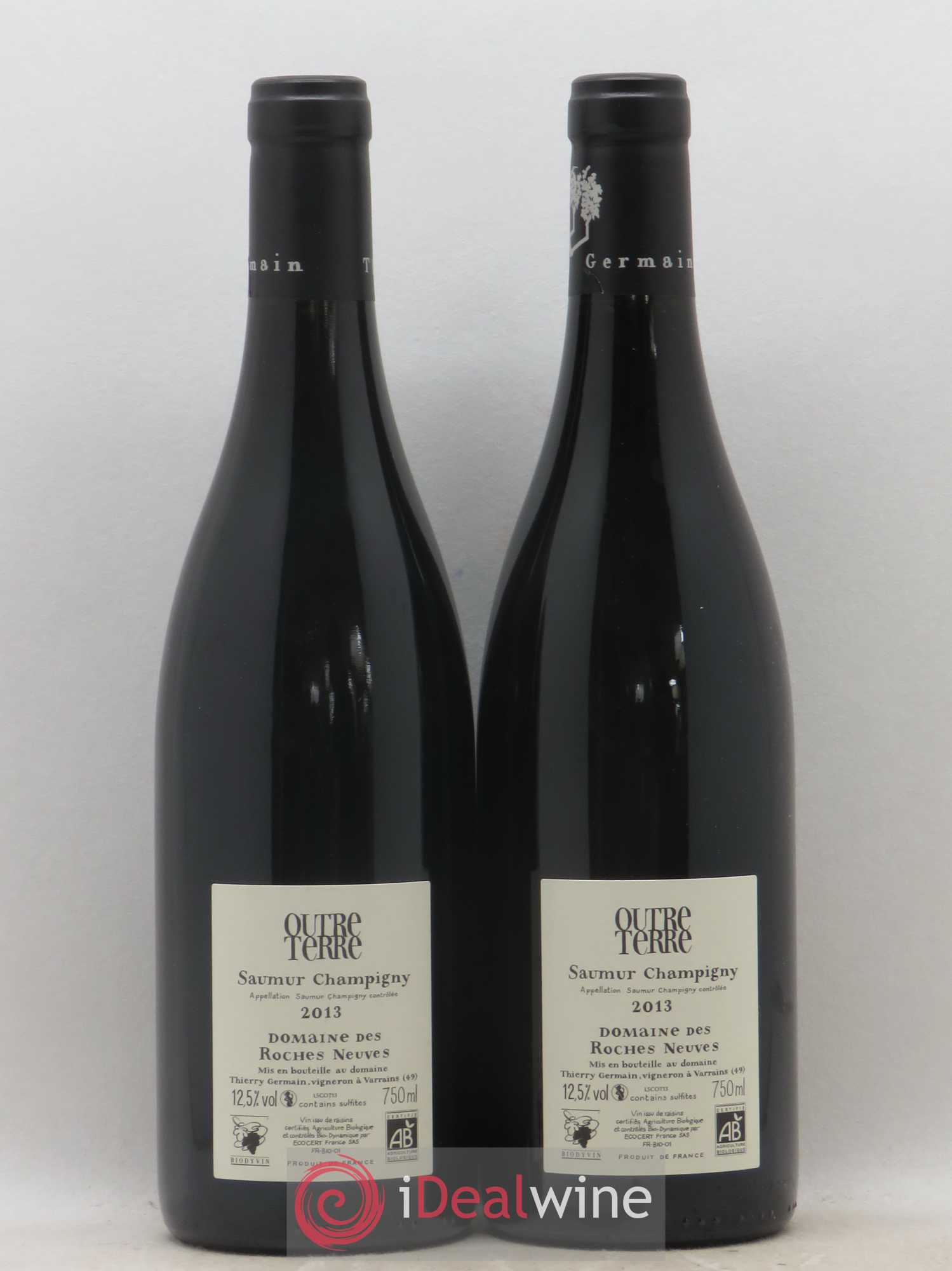 Saumur-Champigny Outre Terre Domaine des Roches Neuves - Thierry Germain 2013 - Lot de 2 bouteilles - 1