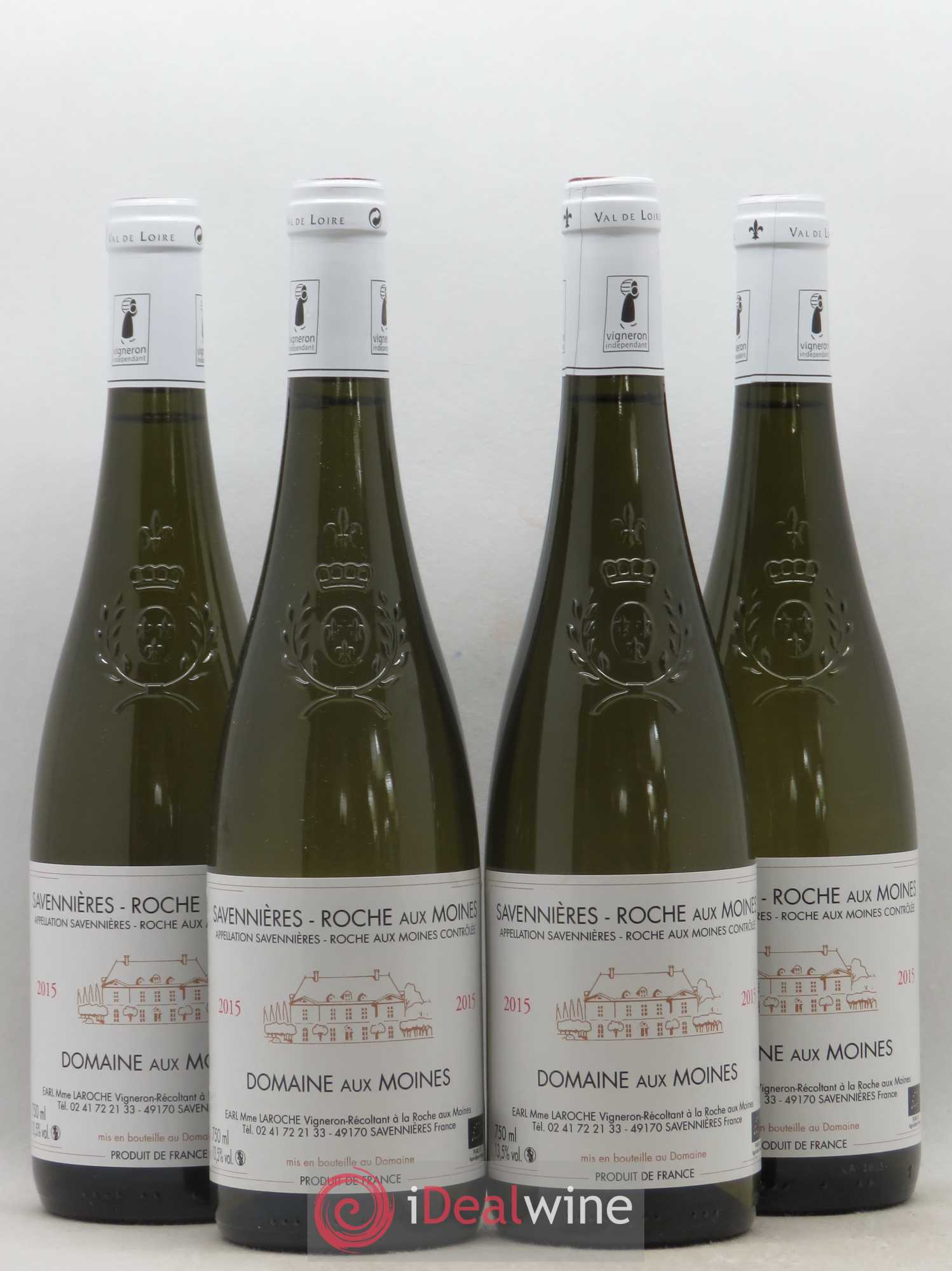 Savennières Roche aux Moines Domaine aux Moines T. Laroche 2015 - Posten von 4 Flaschen - 0