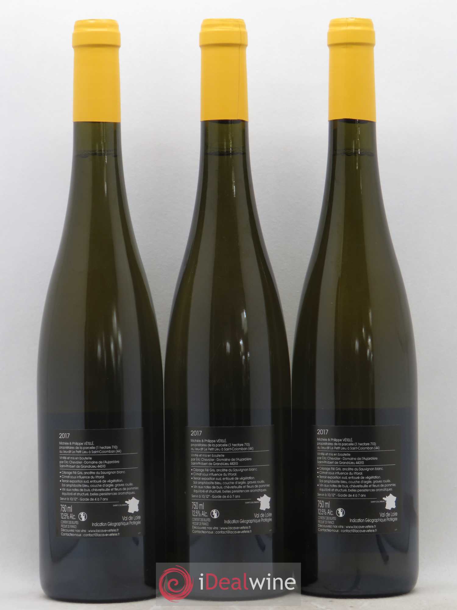 Val de Loire Fié Gris La Grande Versenne Cépage préphylloxérique Eric Chevalier 2017 - Posten von 3 Flaschen - 1