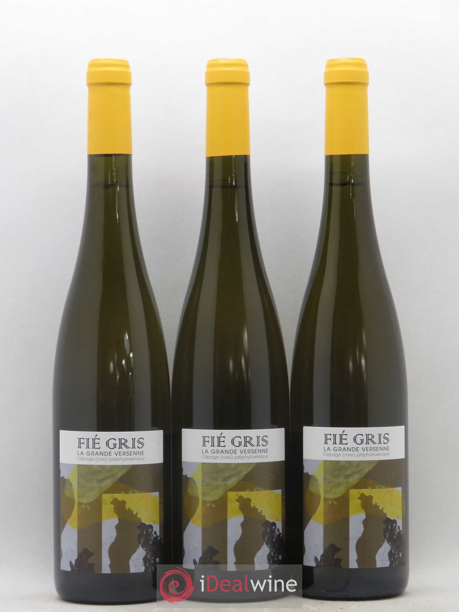 Val de Loire Fié Gris La Grande Versenne Cépage préphylloxérique Eric Chevalier 2017 - Posten von 3 Flaschen - 0