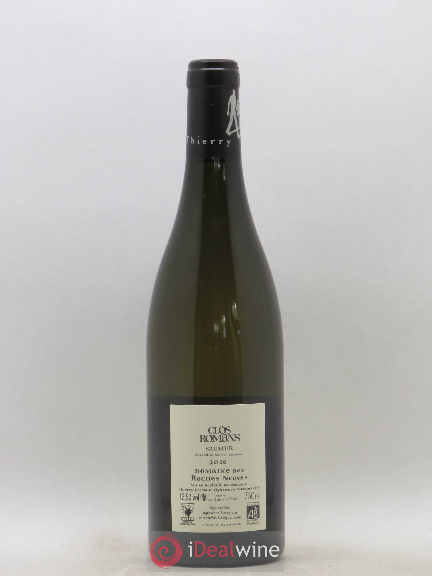 Saumur Clos Romans Domaine des Roches Neuves - Thierry Germain 2016 - Lot de 1 bouteille - 1