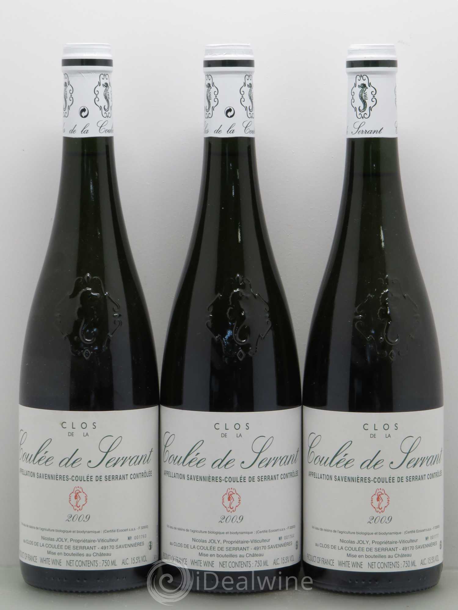Savennières Clos de la Coulée de Serrant Vignobles de la Coulée de Serrant - Nicolas Joly 2009 - Lot de 6 bouteilles - 2