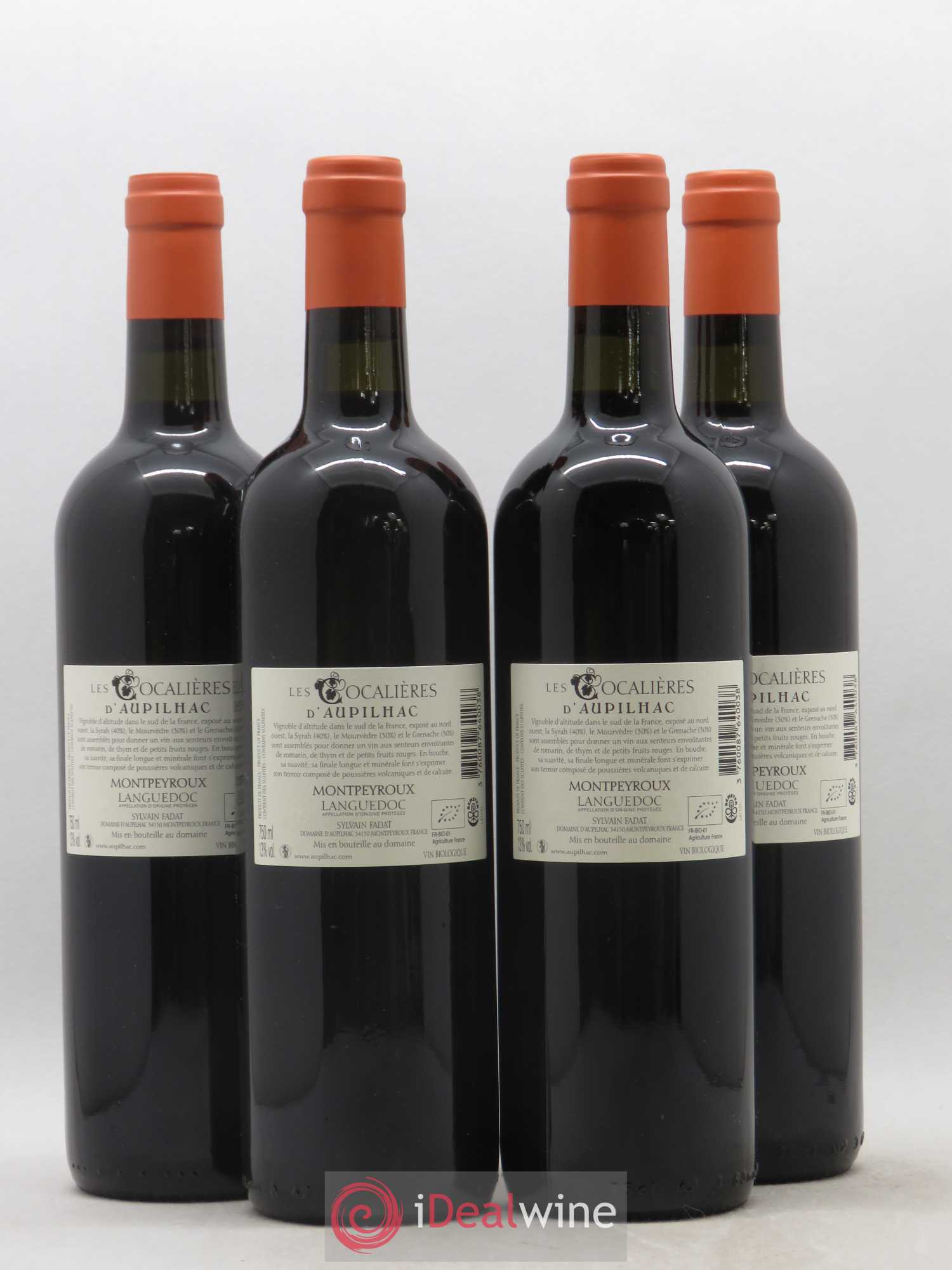Coteaux du Languedoc Aupilhac (Domaine d') Les Cocalières 2014 - Lot de 4 bouteilles - 1