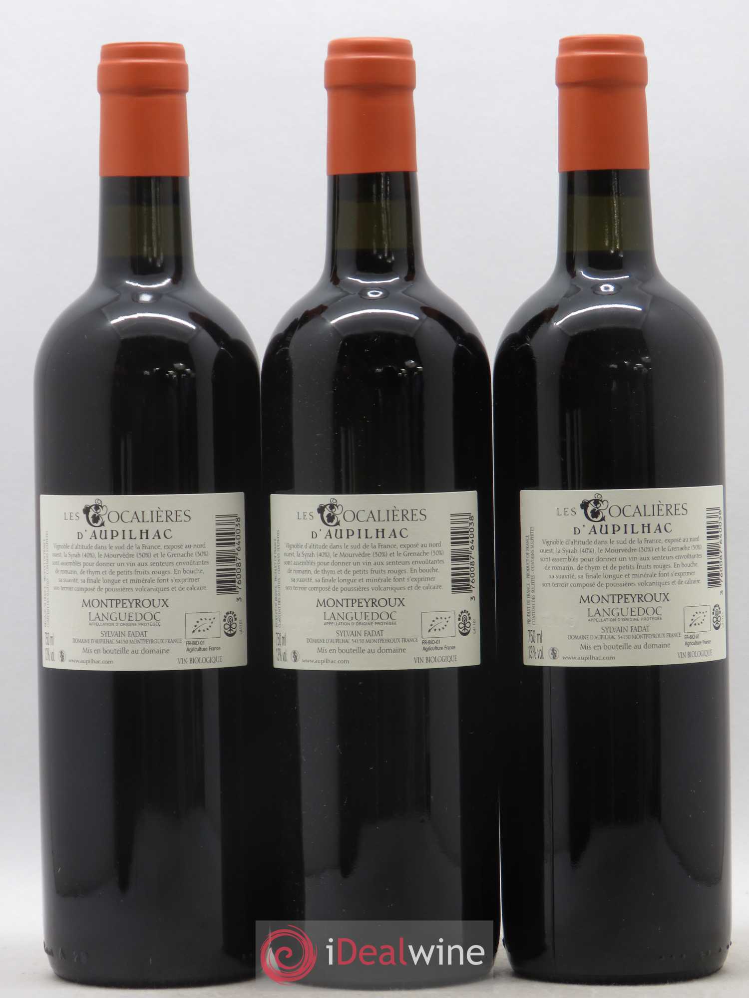 Coteaux du Languedoc Aupilhac (Domaine d') Les Cocalières 2014 - Lot de 6 bouteilles - 2