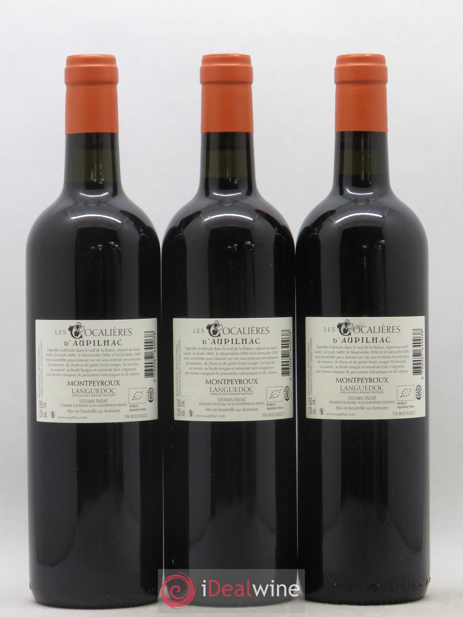 Coteaux du Languedoc Aupilhac (Domaine d') Les Cocalières 2014 - Lot de 6 bouteilles - 4