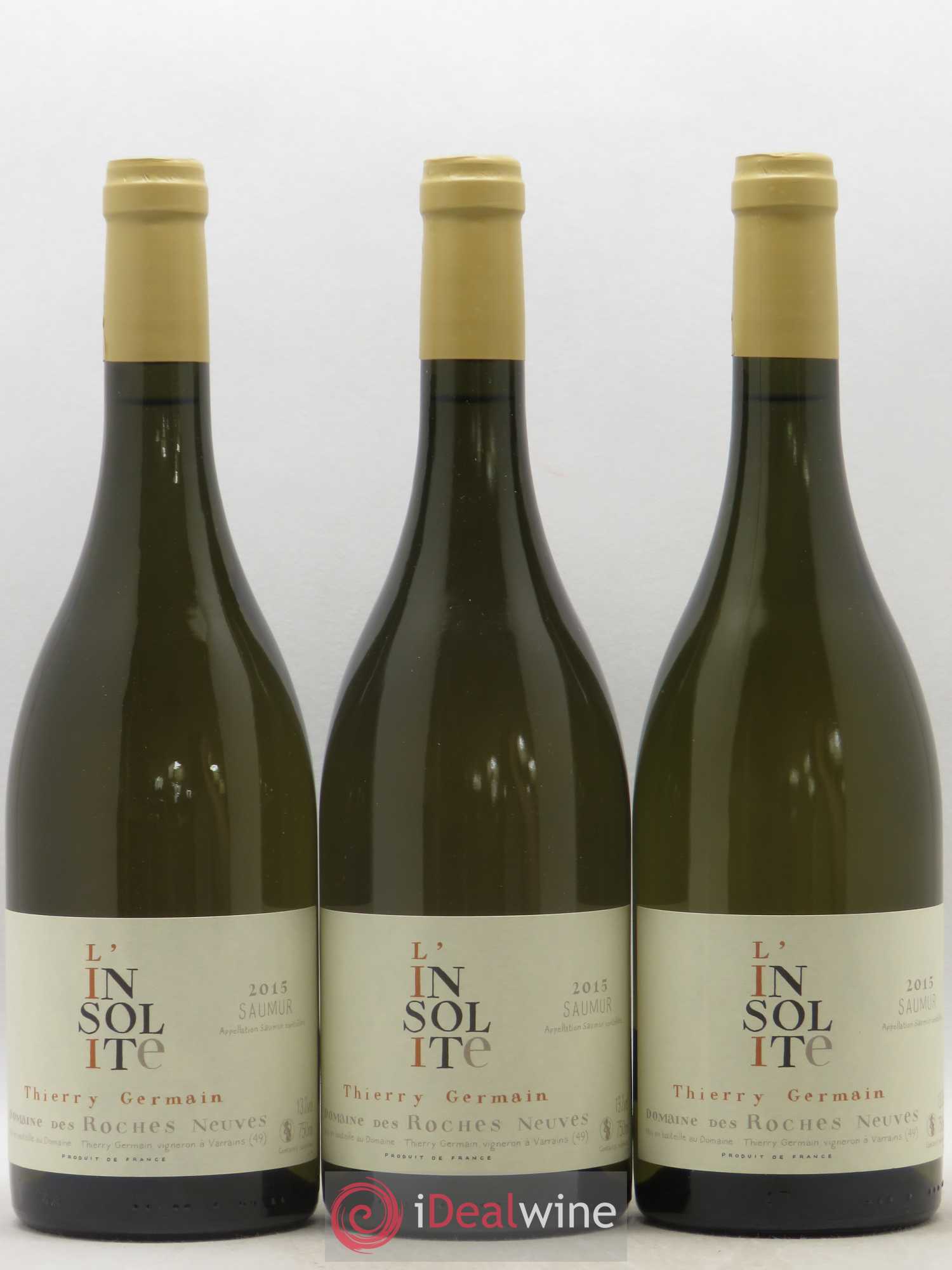 Saumur Insolite Domaine des Roches Neuves - Thierry Germain 2015 - Lot de 3 bouteilles - 0