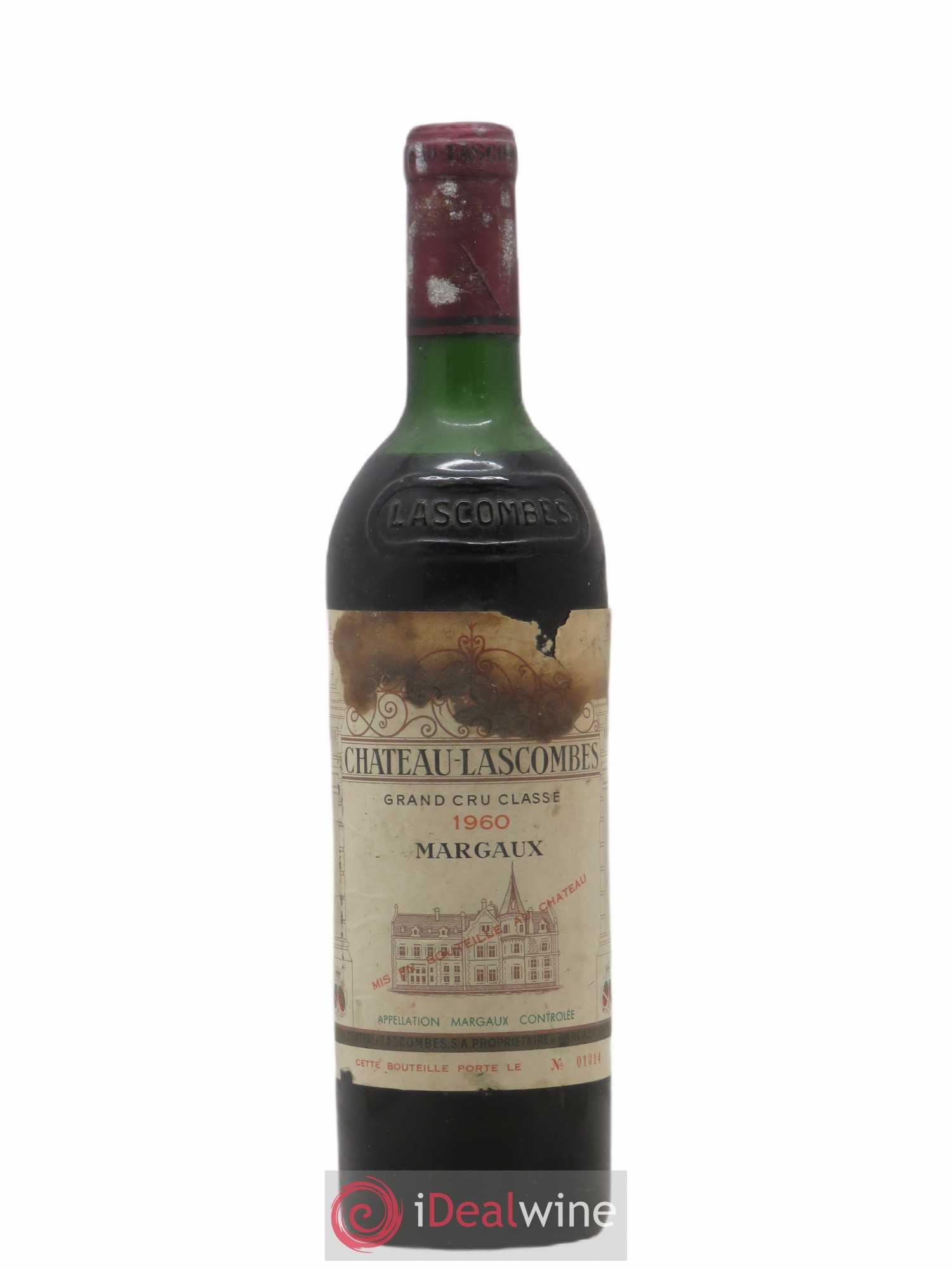 Château Lascombes 2ème Grand Cru Classé 1960 - Lot de 1 bouteille - 0