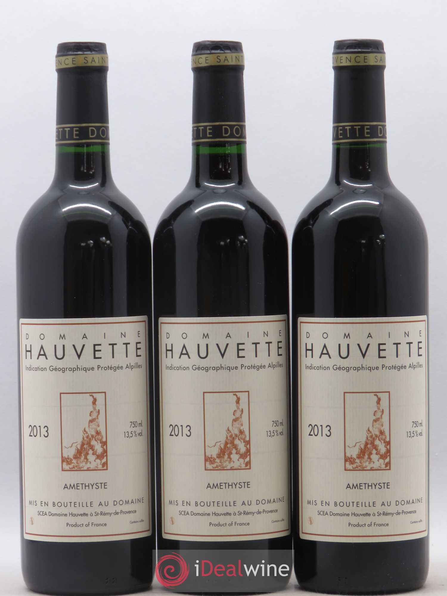 Alpilles Améthyste Hauvette (Domaine) 2013 - Lot de 3 bouteilles - 0