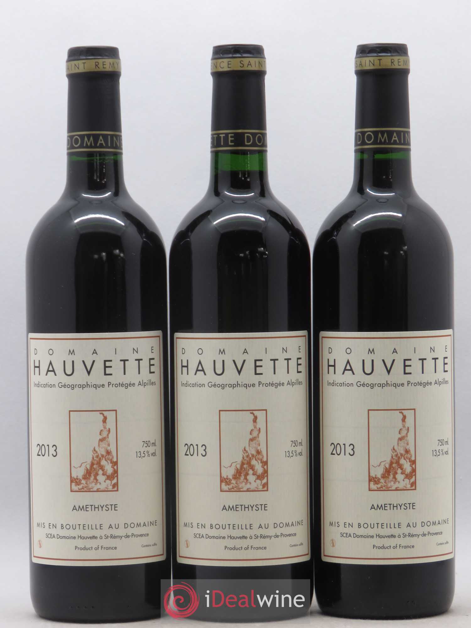 Alpilles Améthyste Hauvette (Domaine) 2013 - Lot de 3 bouteilles - 0