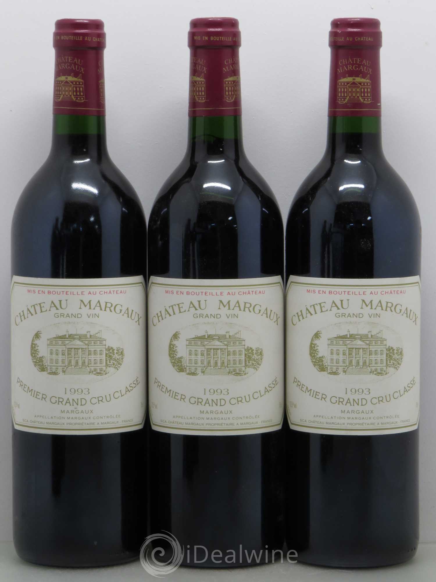 Château Margaux 1er Grand Cru Classé 1993 - Lot de 5 bouteilles - 1