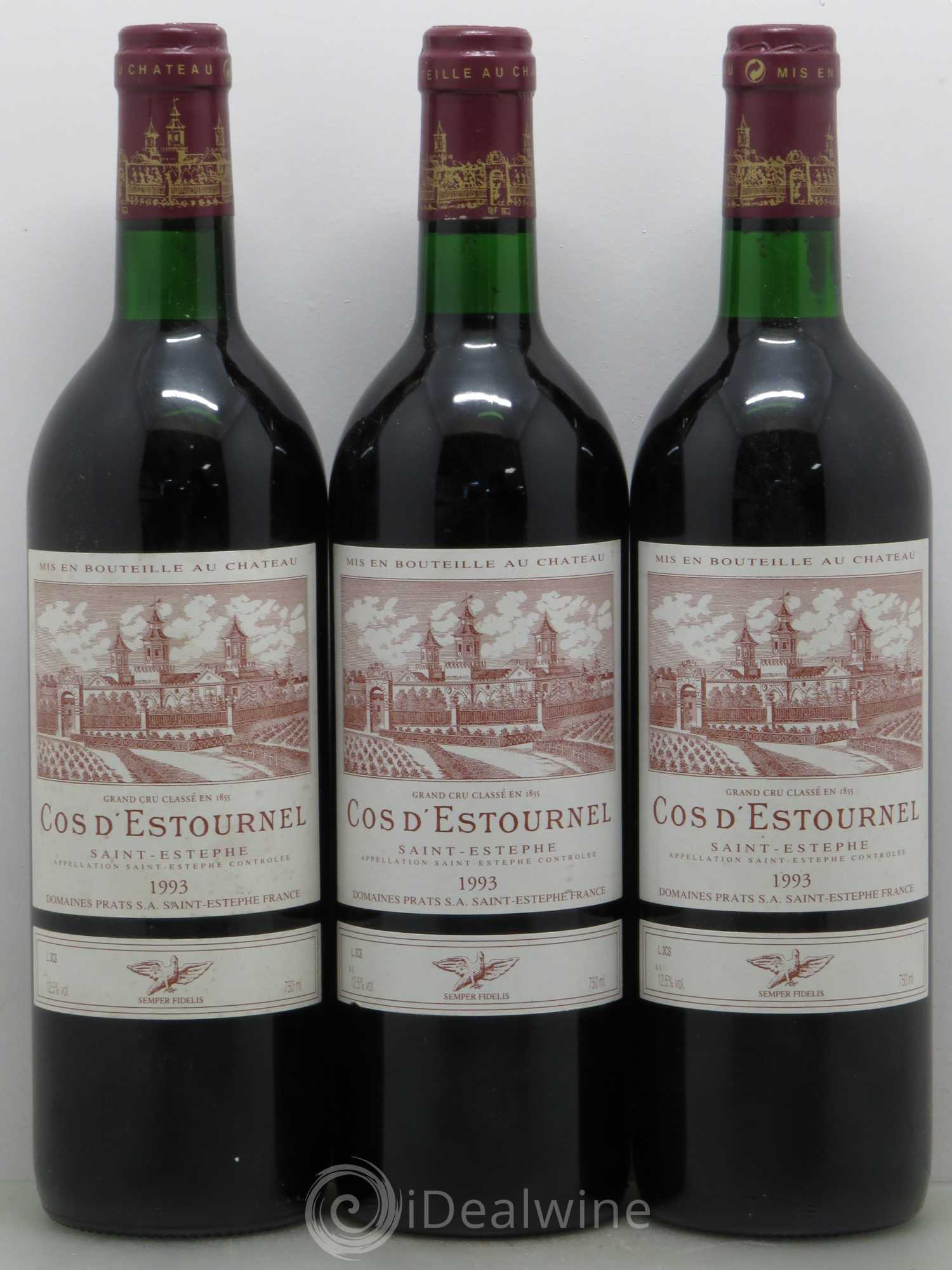 Cos d'Estournel 2ème Grand Cru Classé 1993 - Lot de 6 bouteilles - 1