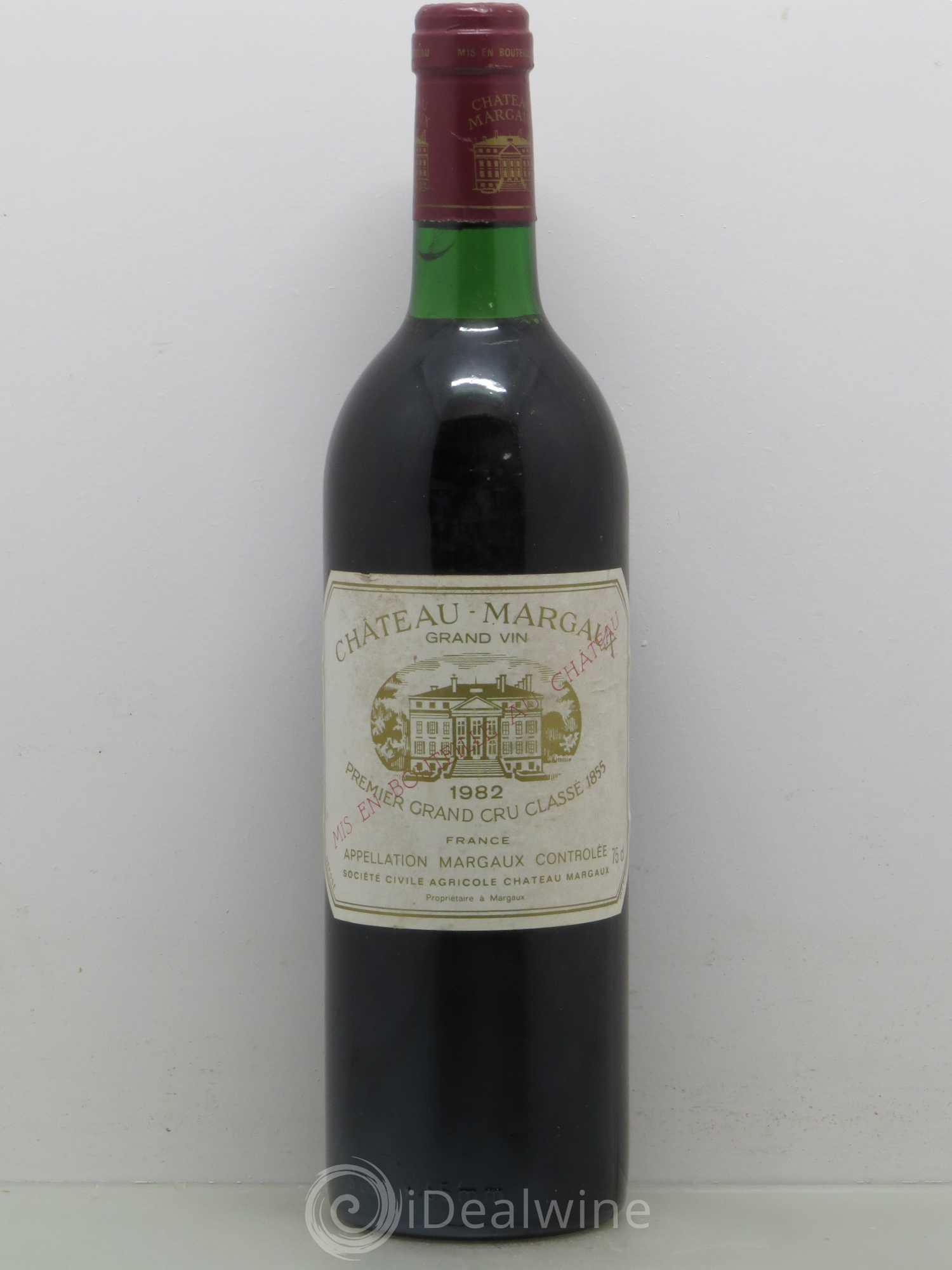 Château Margaux 1er Grand Cru Classé 1982 - Lot de 1 bouteille - 0