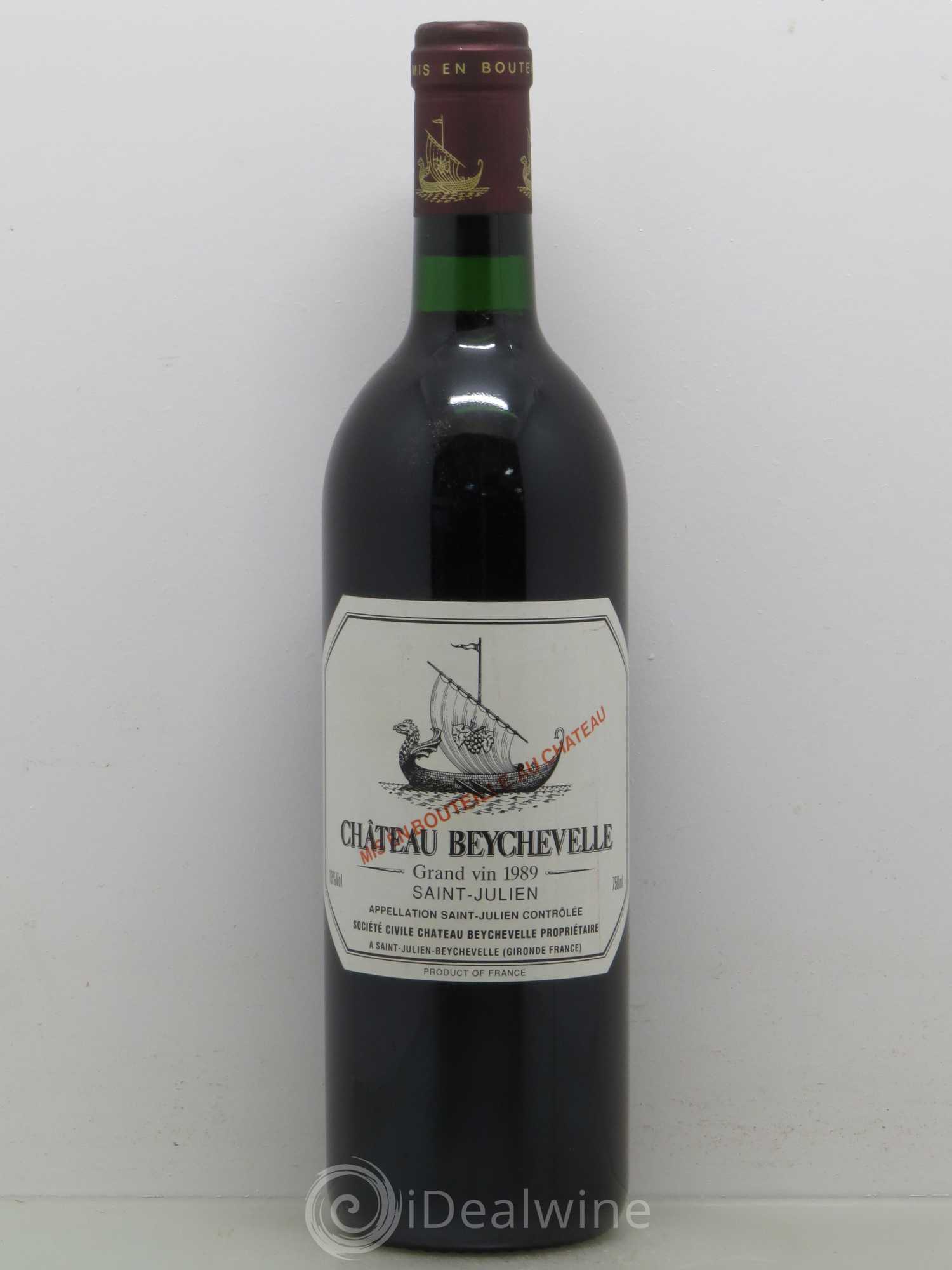 Château Beychevelle 4ème Grand Cru Classé 1989 - Lot de 1 bouteille - 0