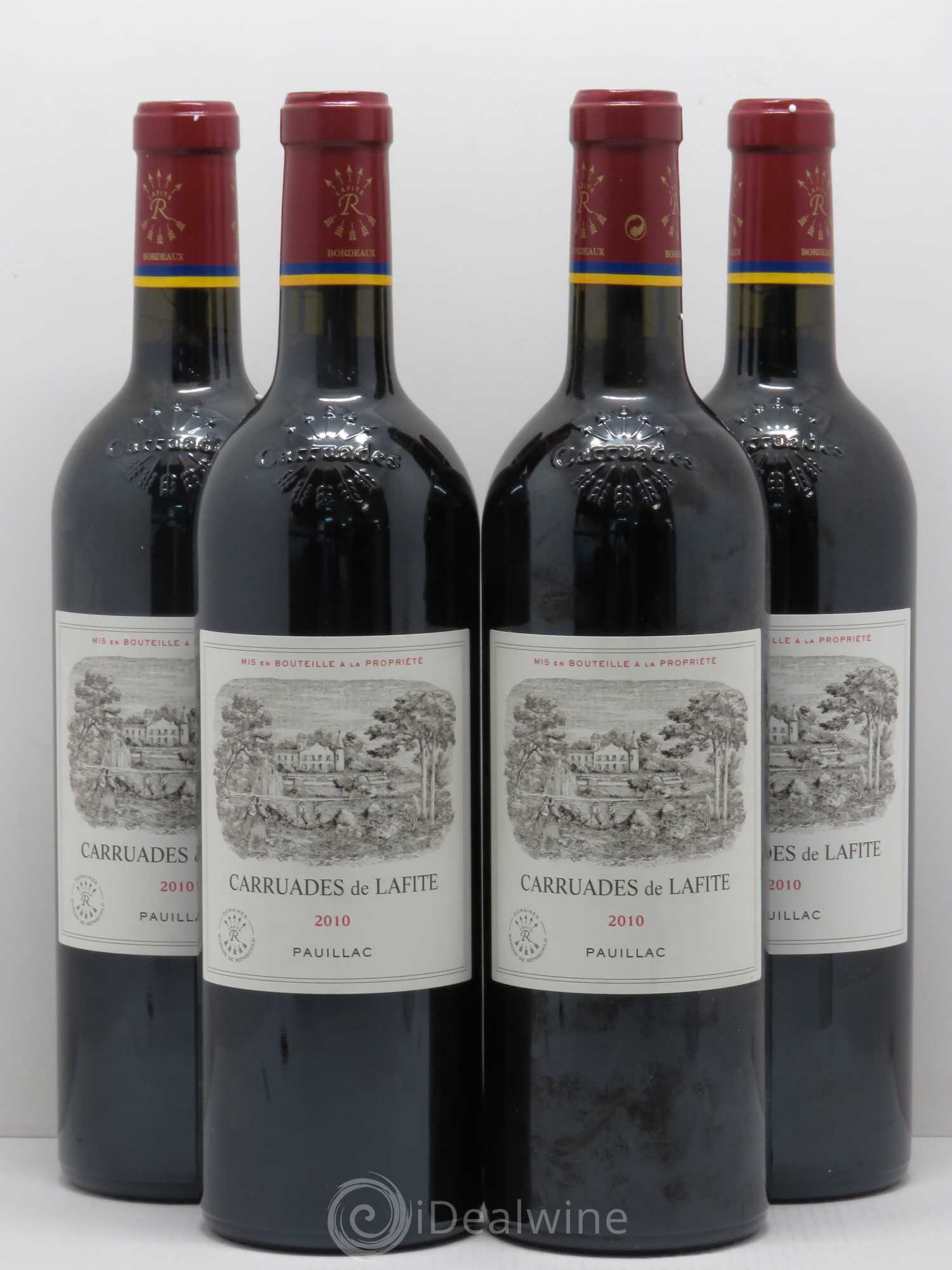 Carruades de Lafite Rothschild Second Vin 2010 - Lot de 4 bouteilles - 0