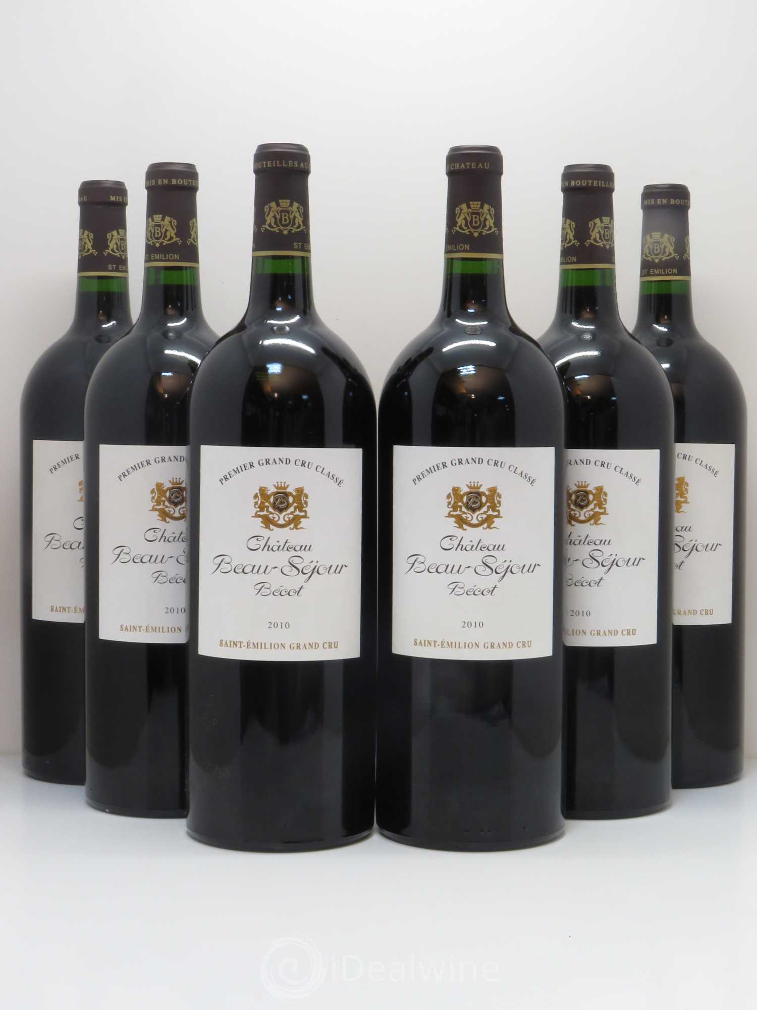 Château Beau-Séjour Bécot 1er Grand Cru Classé B 2010 - Lot de 6 magnums - 0
