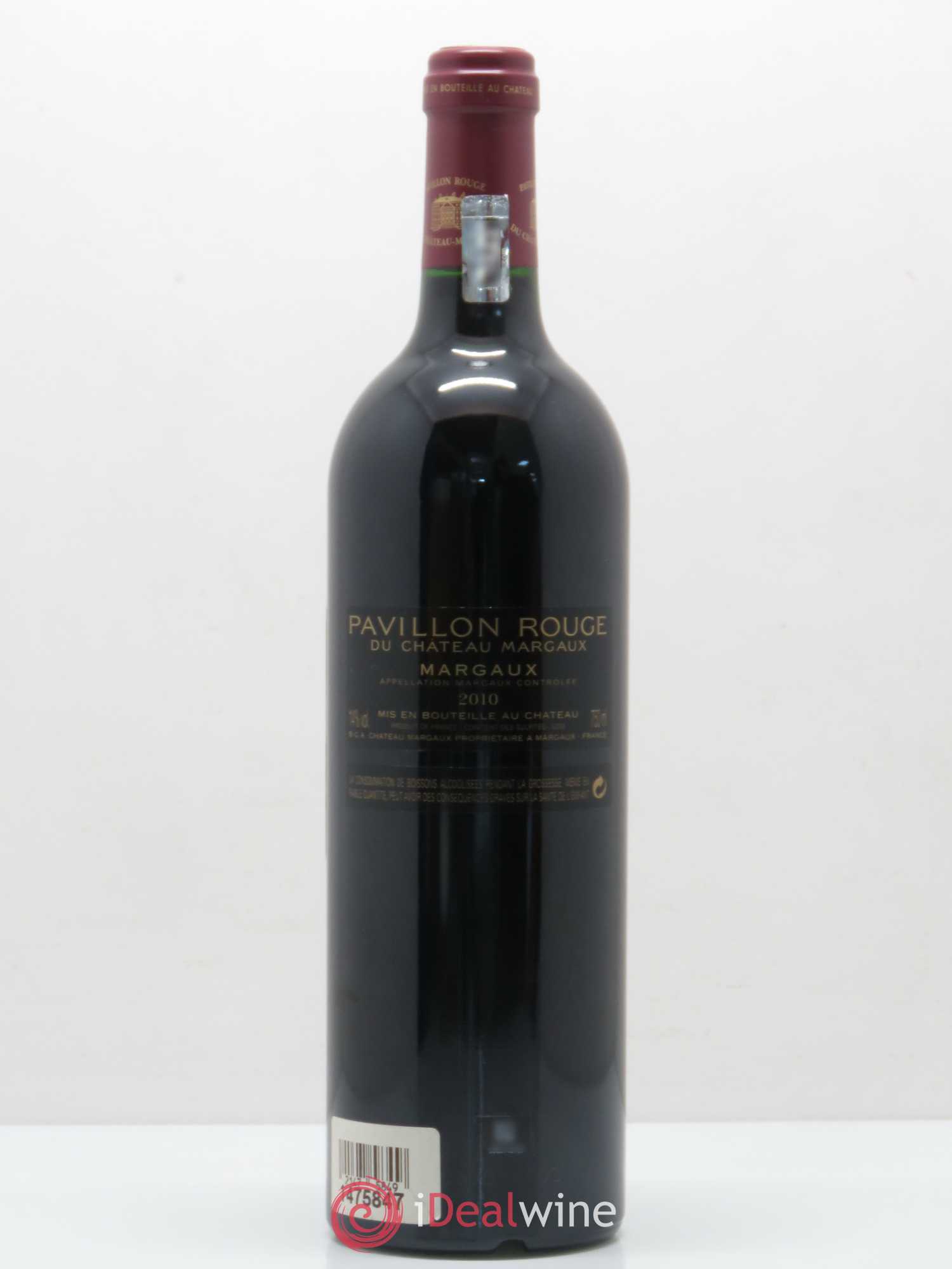 Pavillon Rouge du Château Margaux Second Vin 2010 - Lot de 1 bouteille - 1