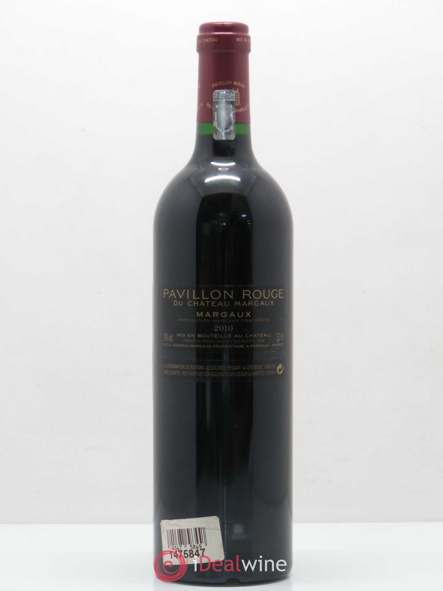 Pavillon Rouge du Château Margaux Second Vin 2010 - Lot de 1 bouteille - 1