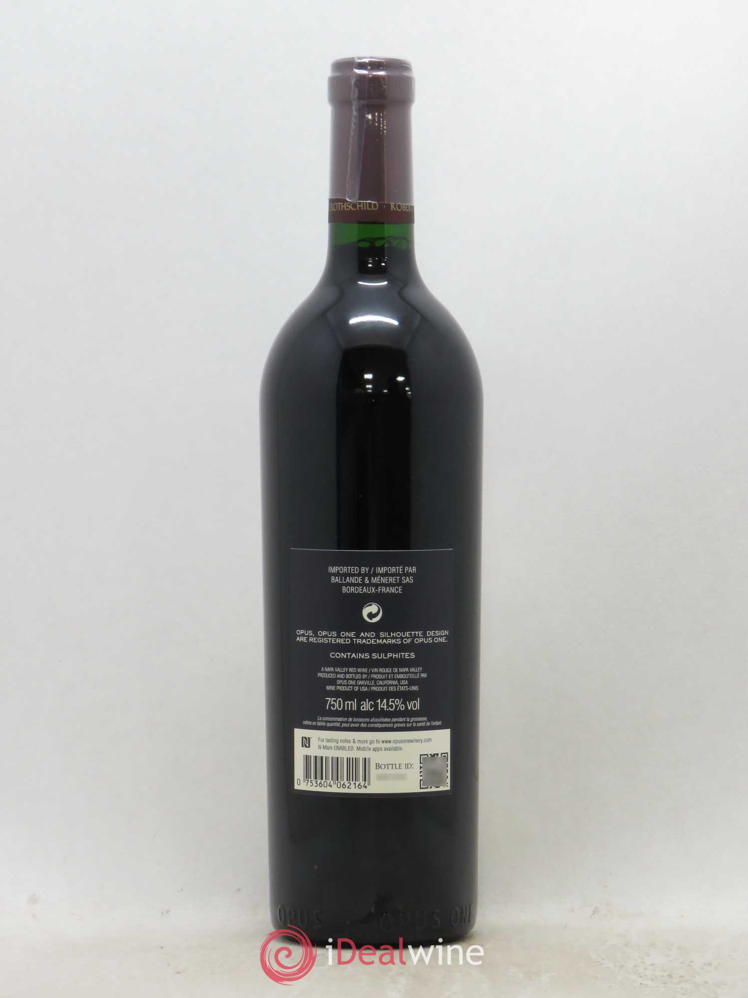 Napa Valley Opus One Robert Mondavi 2016 - Lot de 1 bouteille - 1