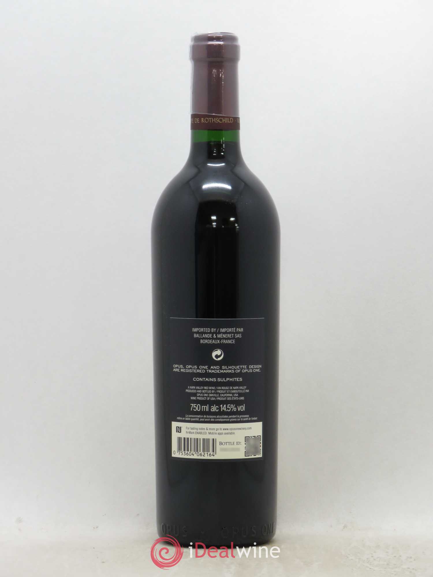 Napa Valley Opus One Robert Mondavi 2016 - Lot de 1 bouteille - 1