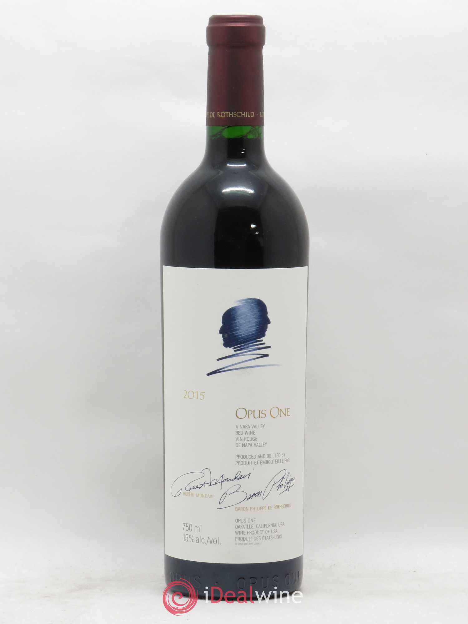 Napa Valley Opus One Robert Mondavi 2015 - Lot de 1 bouteille - 0