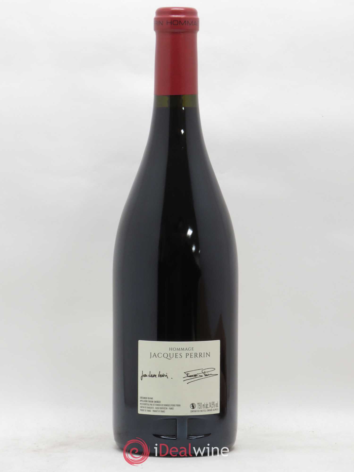 Châteauneuf-du-Pape Château de Beaucastel Hommage à Jacques Perrin Famille Perrin 2016 - Lot de 1 bouteille - 1