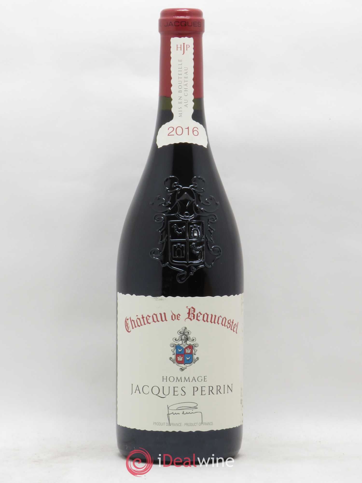 Châteauneuf-du-Pape Château de Beaucastel Hommage à Jacques Perrin Famille Perrin 2016 - Lot de 1 bouteille - 0