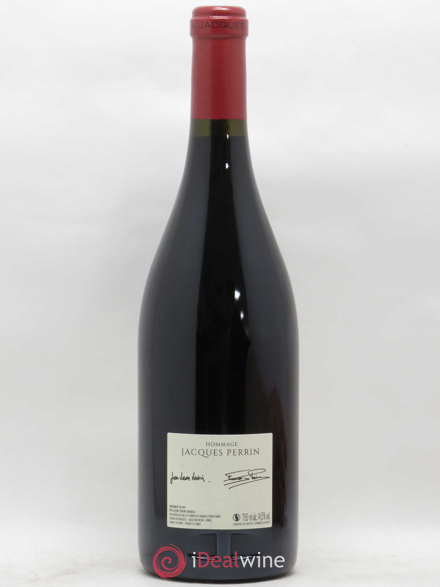 Châteauneuf-du-Pape Château de Beaucastel Hommage à Jacques Perrin Famille Perrin 2016 - Lot de 1 bouteille - 1