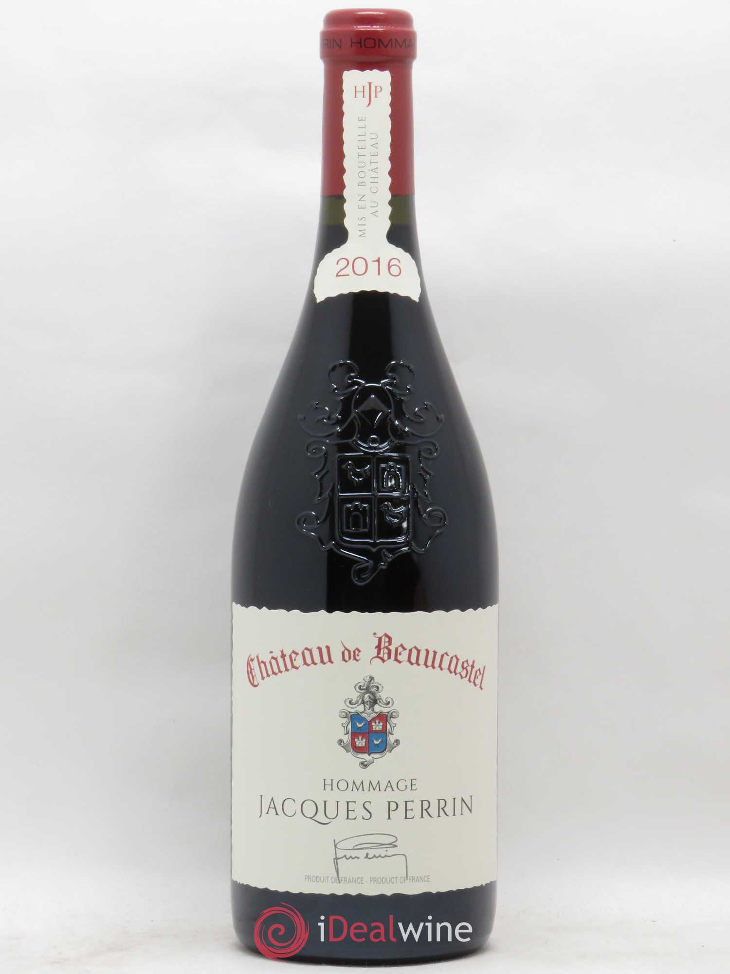Châteauneuf-du-Pape Château de Beaucastel Hommage à Jacques Perrin Famille Perrin 2016 - Lot de 1 bouteille - 0