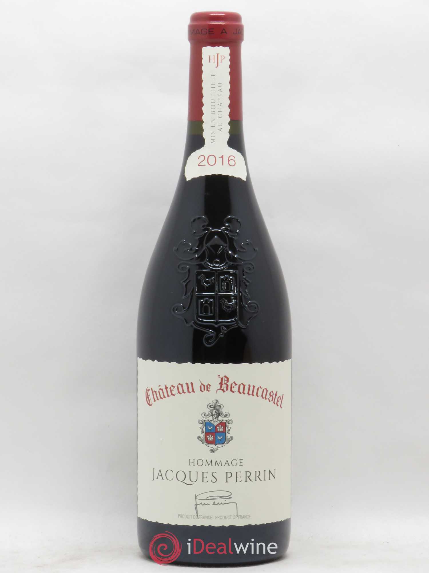 Châteauneuf-du-Pape Château de Beaucastel Hommage à Jacques Perrin Famille Perrin 2016 - Lot de 1 bouteille - 0