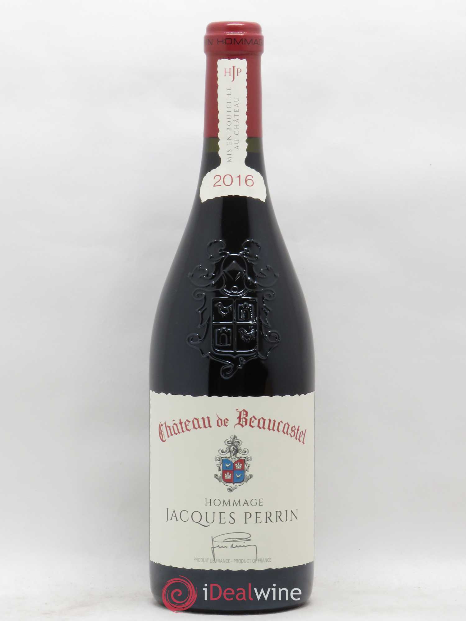 Châteauneuf-du-Pape Château de Beaucastel Hommage à Jacques Perrin Famille Perrin 2016 - Lot de 1 bouteille - 0