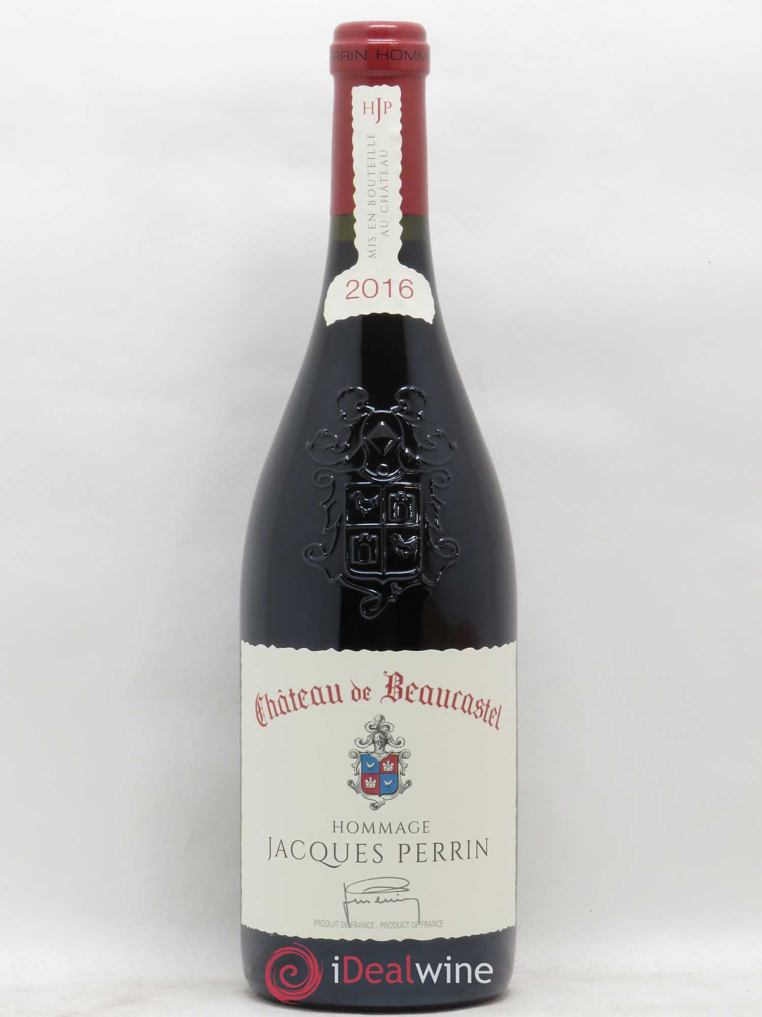 Châteauneuf-du-Pape Château de Beaucastel Hommage à Jacques Perrin Famille Perrin 2016 - Lot de 1 bouteille - 0