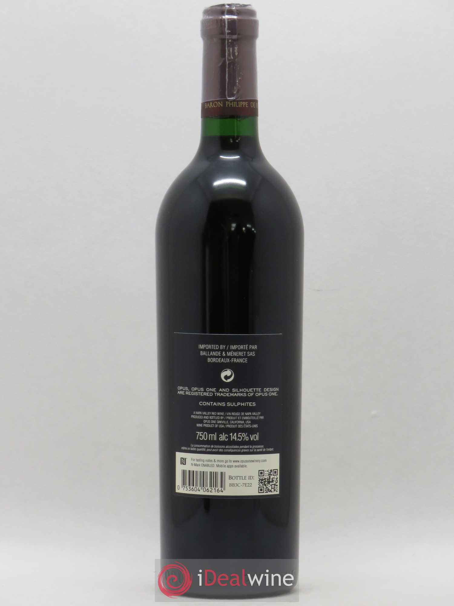 Napa Valley Opus One Robert Mondavi 2016 - Lot of 1 bottle - 1