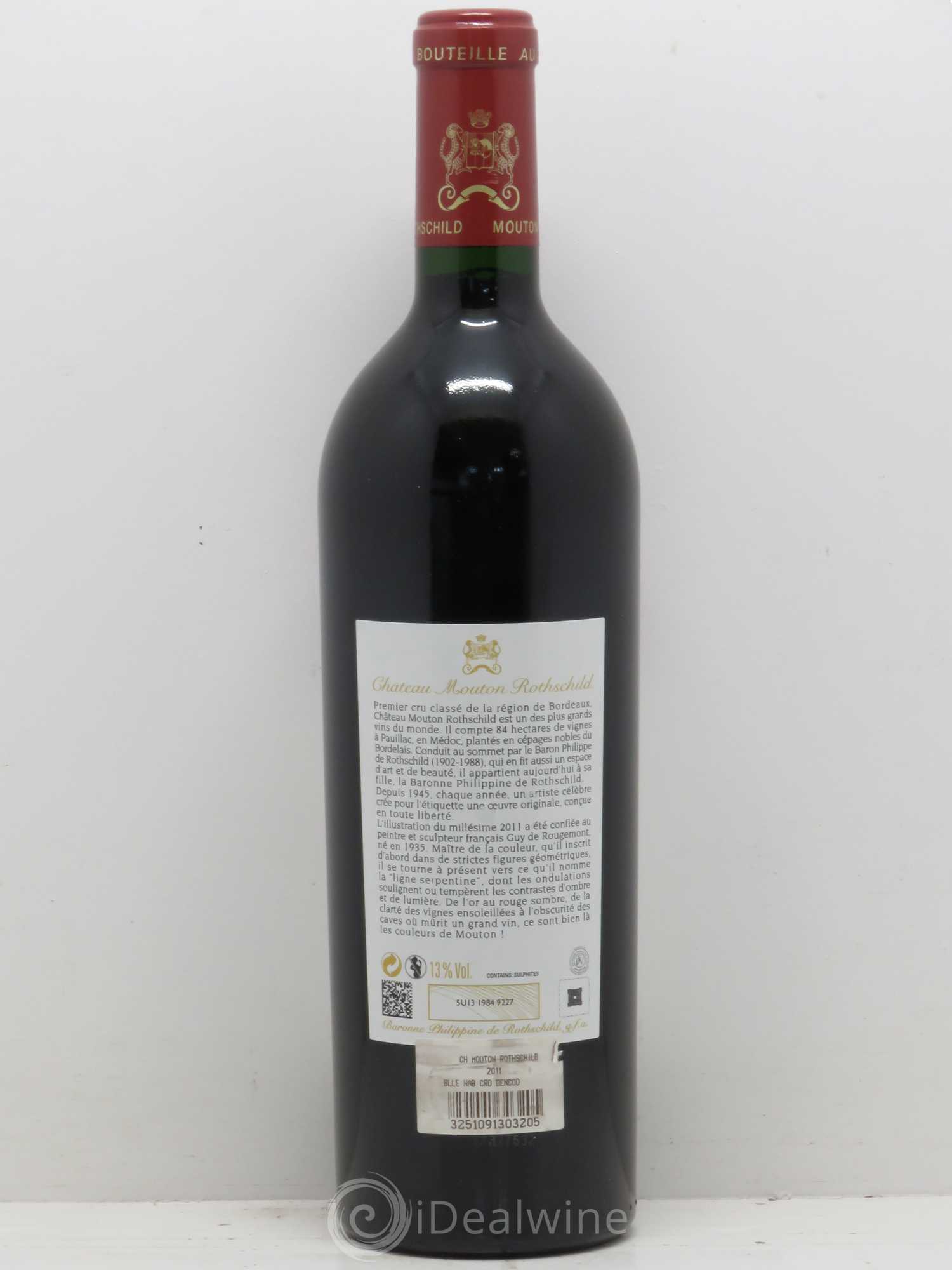 Château Mouton Rothschild 1er Grand Cru Classé 2011 - Posten von 1 Flasche - 1