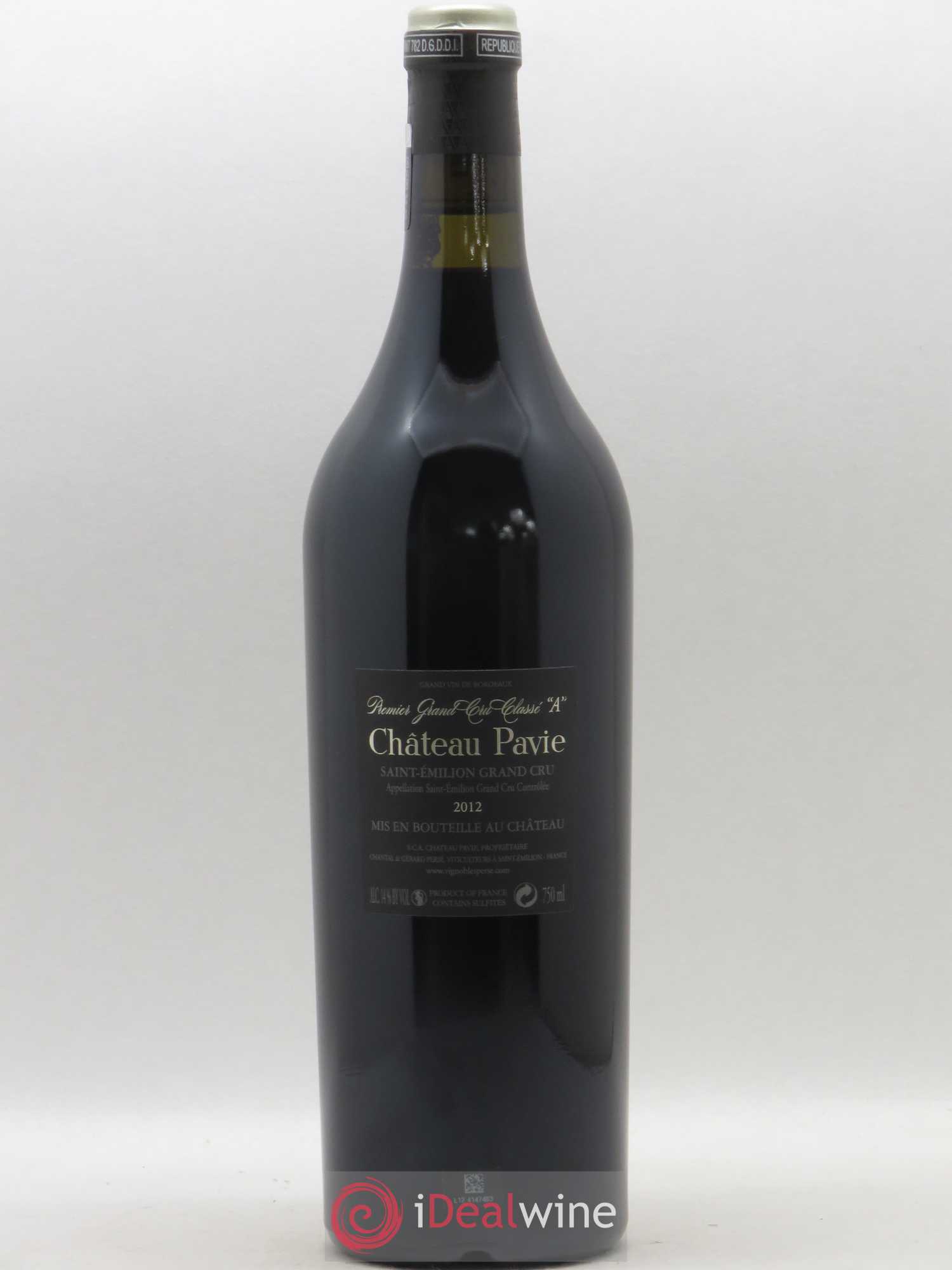 Château Pavie 1er Grand Cru Classé A 2012 - Lot de 1 bouteille - 1