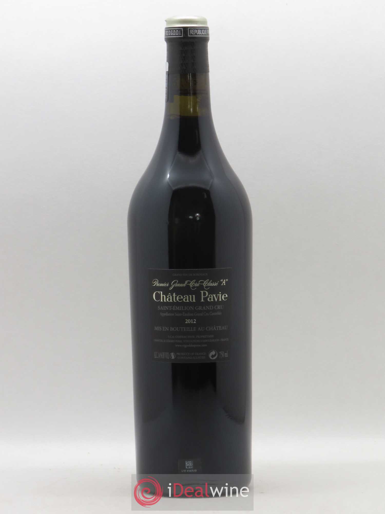 Château Pavie 1er Grand Cru Classé A 2012 - Lot de 1 bouteille - 1