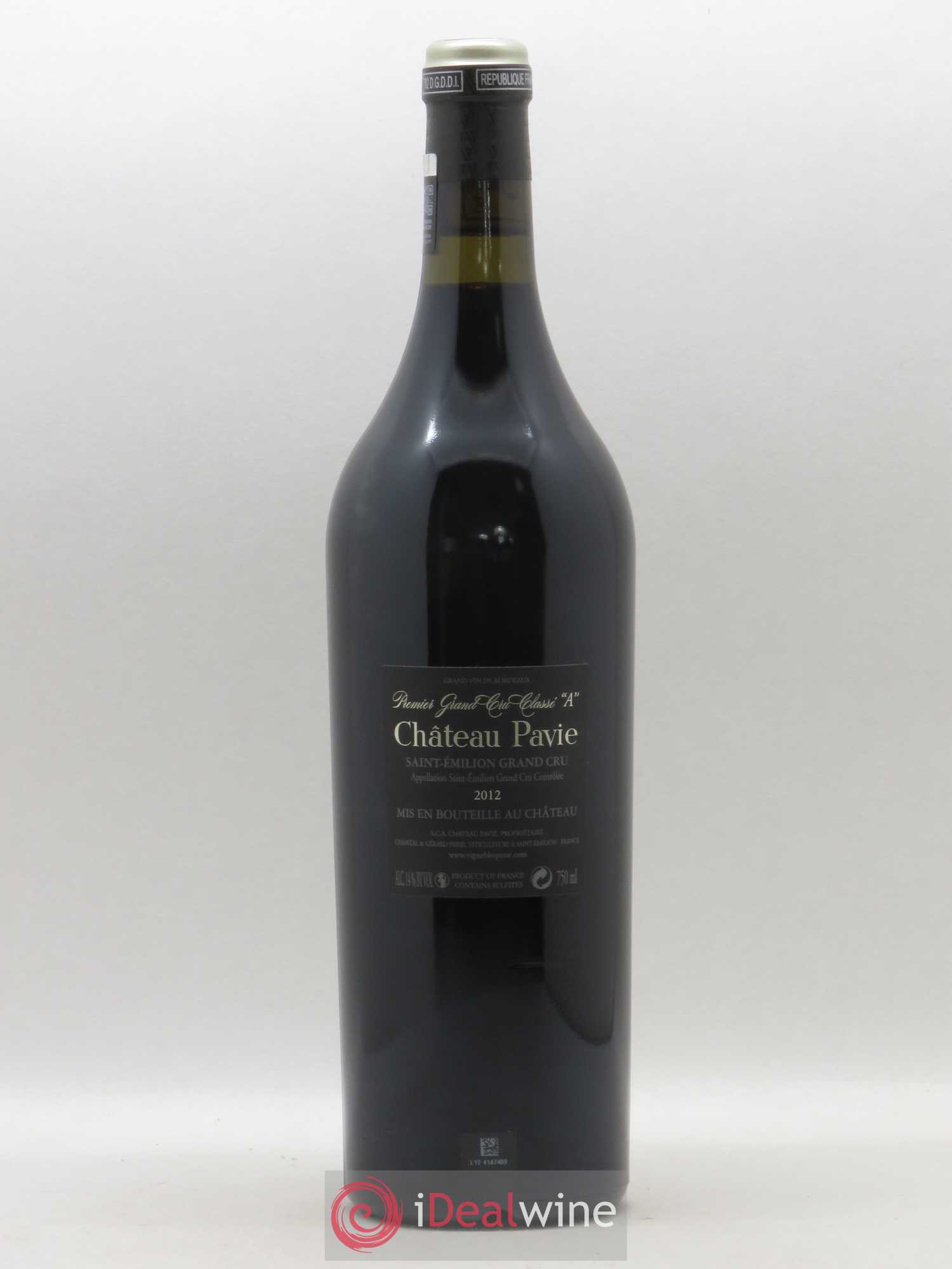 Château Pavie 1er Grand Cru Classé A 2012 - Lot de 1 bouteille - 1